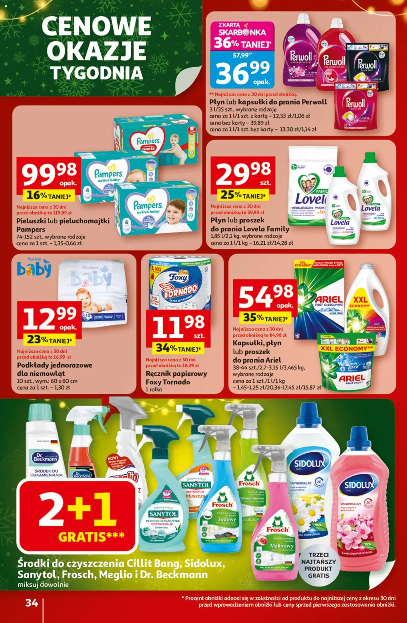 Auchan Black Friday od 20.11.2025 | Strona: 34 | Produkty: Meglio, Kapsułki do prania, Lovela, Ręcznik papierowy