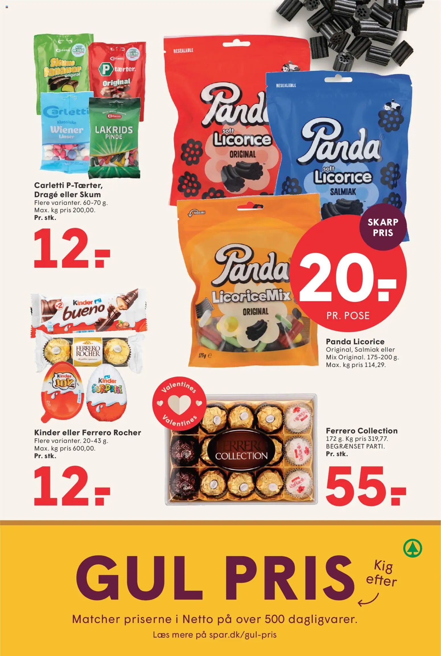 Spar tilbudsavis – gyldig fra 13.02.2026 | Side: 12 | Produkter: Bananer, Linser, Lakrids