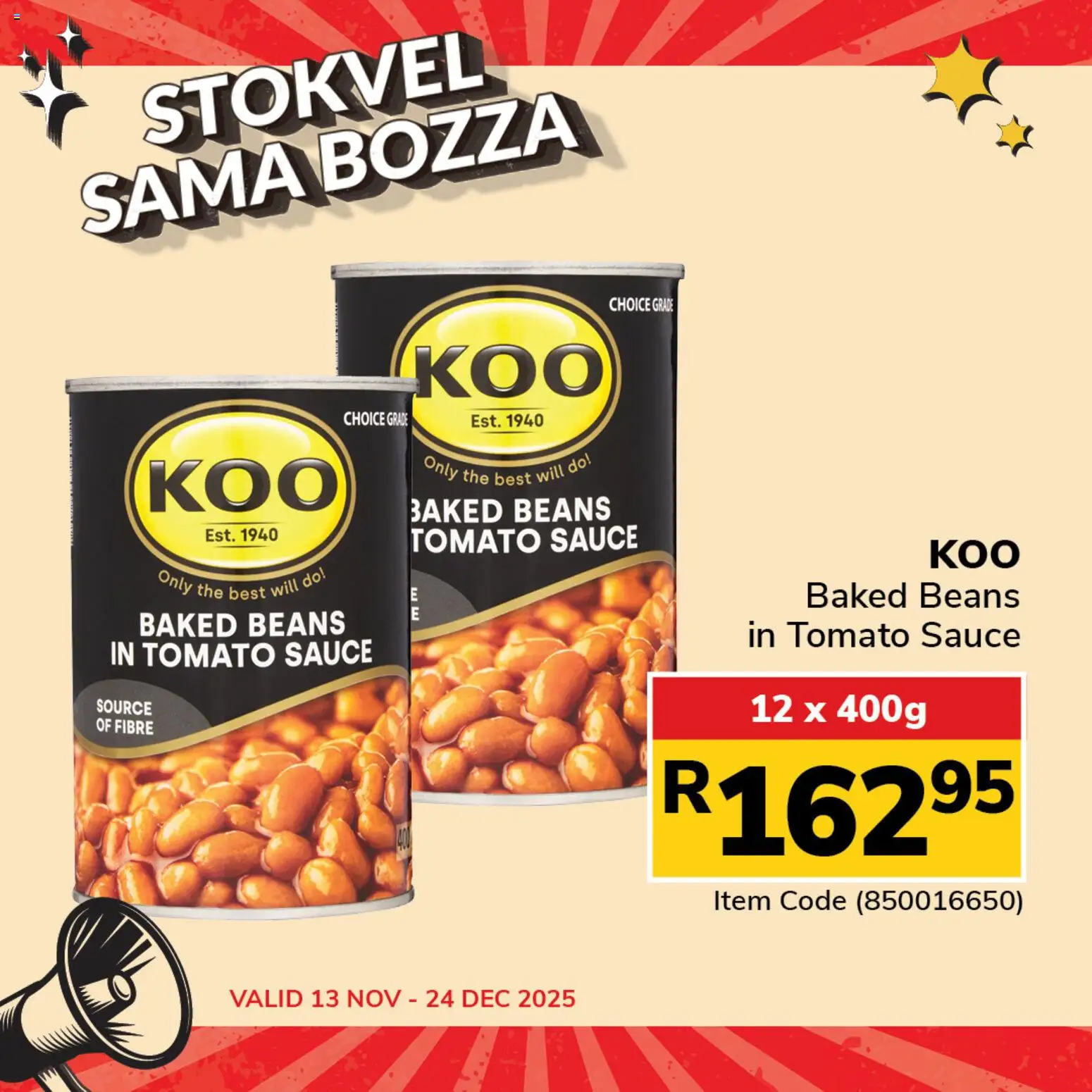 New Jumbo catalogue – valid from 13.11.2025 | Page: 4 | Products: Beans, Baked beans, Tomato sauce, Sauce