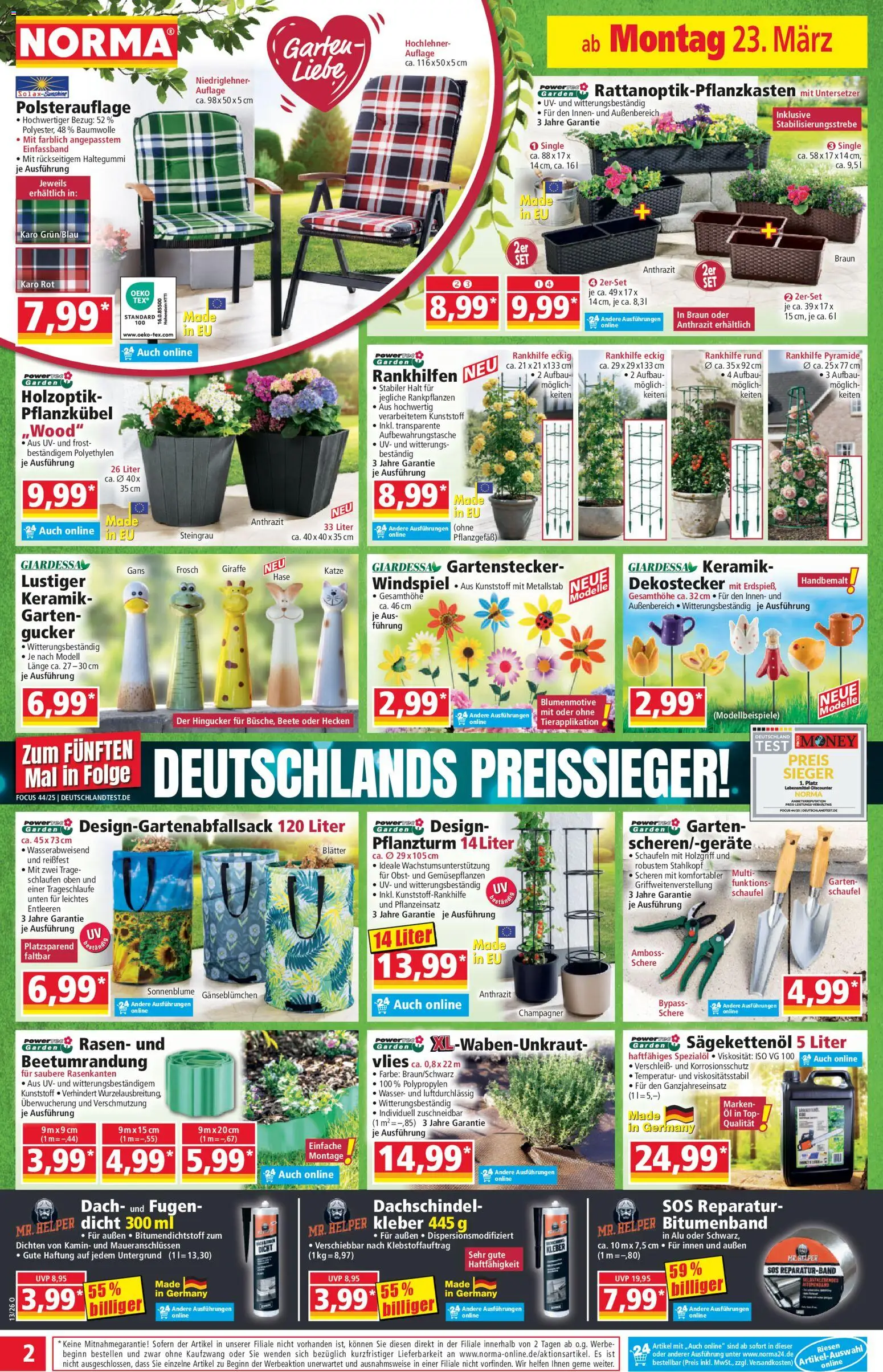 Norma Prospekt 	 – gültig ab 23.03.2026 | Seite: 2 | Produkte: Top, Öl, Wasser, Obst