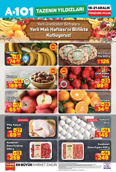 18.12.2025 tarihinden itibaren geçerli olan A101 kataloğu önizlemesi