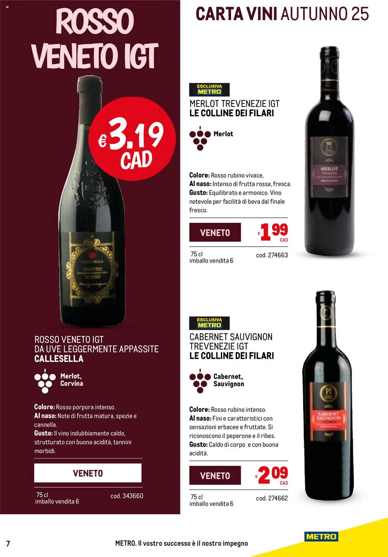 Volantino Metro del 25.09.2025 | Pagina: 7 | Prodotti: Spezie, Frutta, Vino