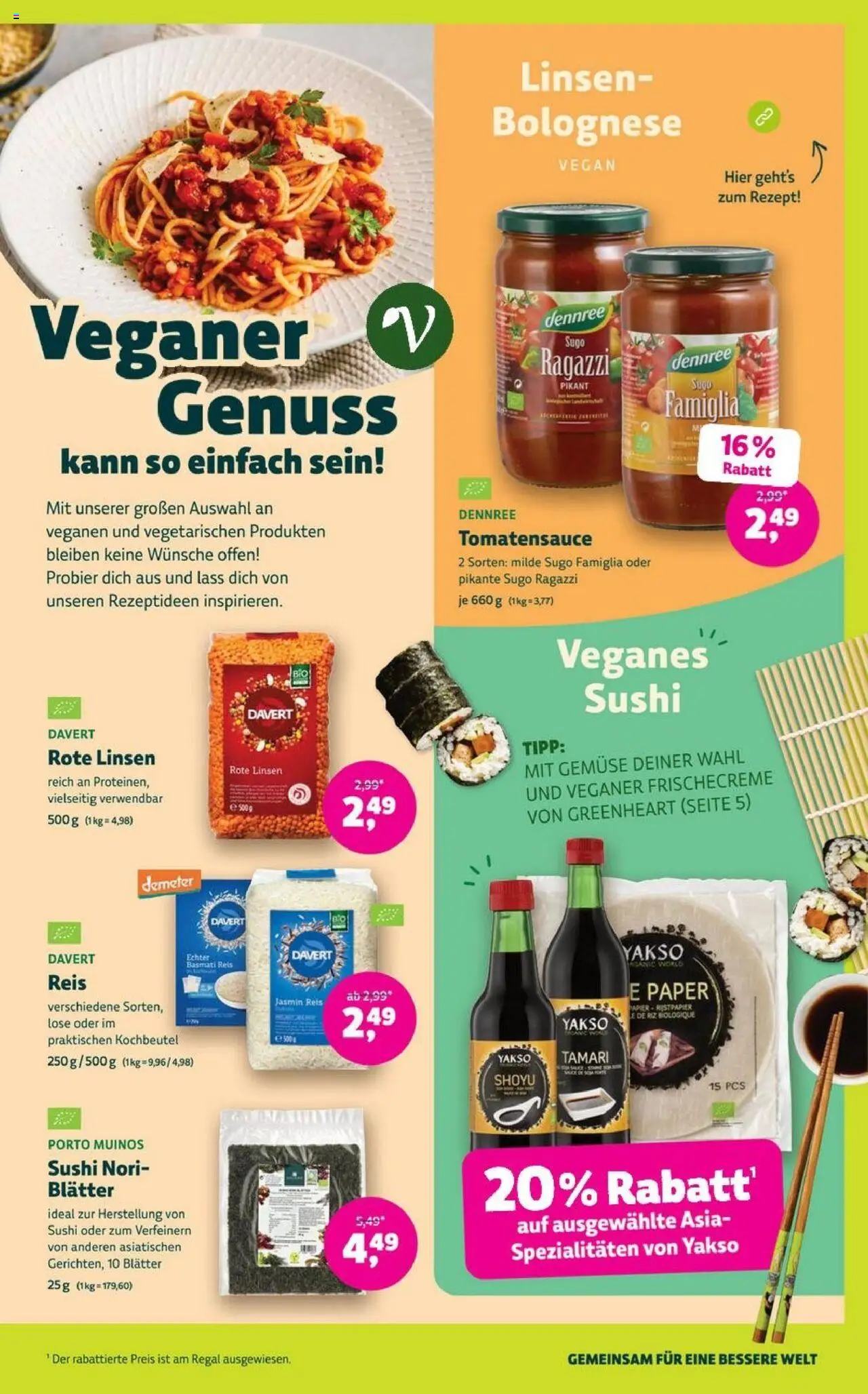 Denns BioMarkt Angebote – gültig ab 24.09.2025 | Seite: 7 | Produkte: Regal, Gemüse, Reis