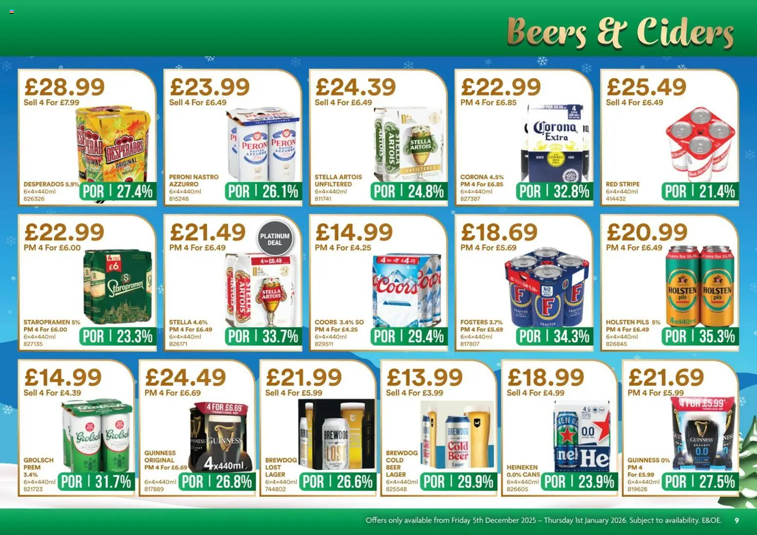 {H1} | Page: 9 | Products: Beer