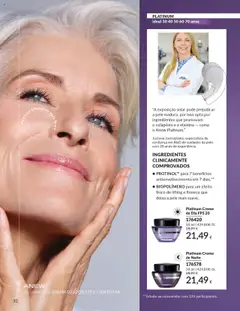Platinum Creme de Dia FPS 20, Day cream with SPF 20. │ válido de 01.09.2025 | Página: 32 | Produtos: Creme