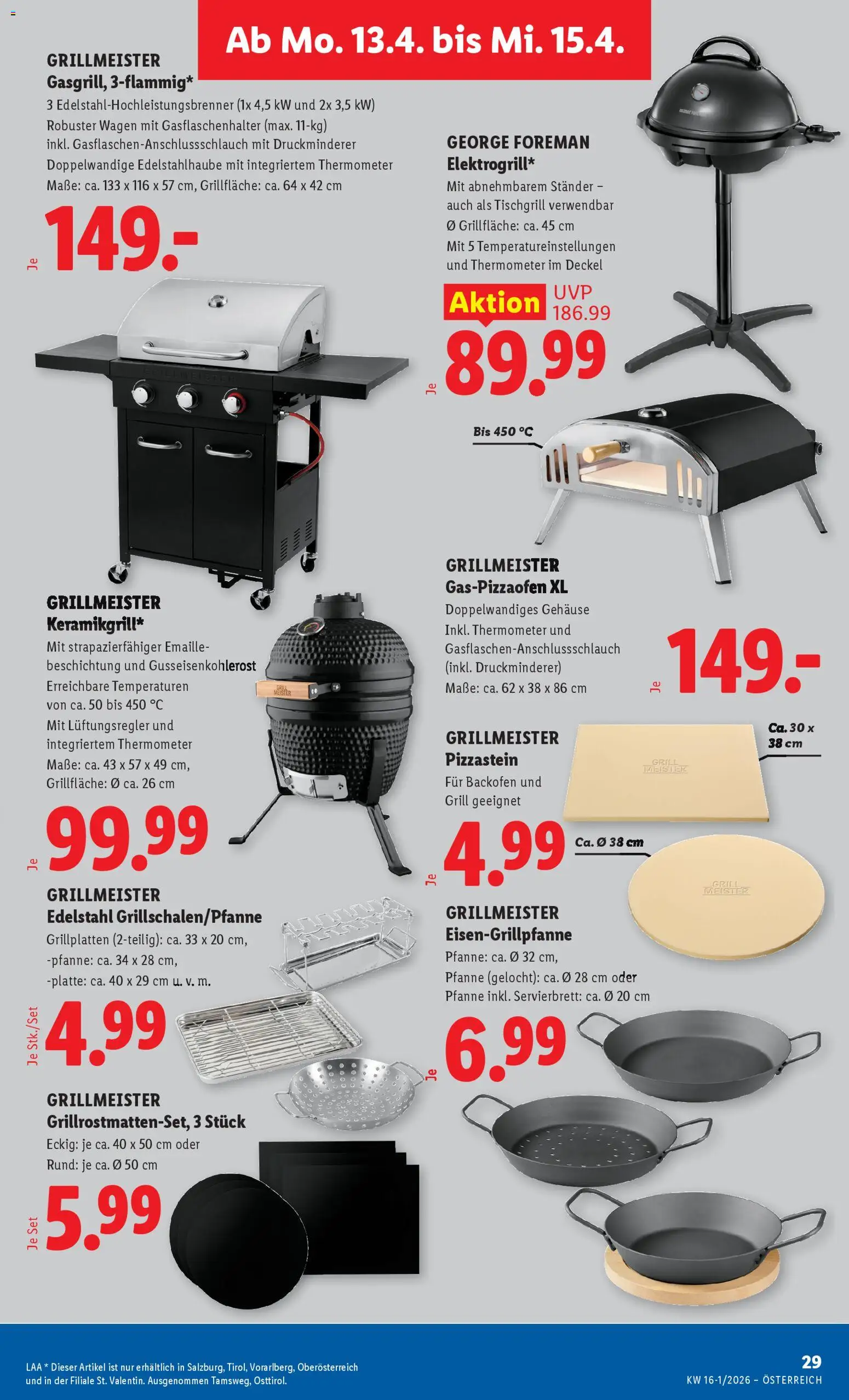Lidl Flugblatt - Altenmarkt im Pongau, St. Johann im Pongau, Zell am See gültig ab 08.04.2026 | Seite: 32 | Produkte: Grill, Thermometer