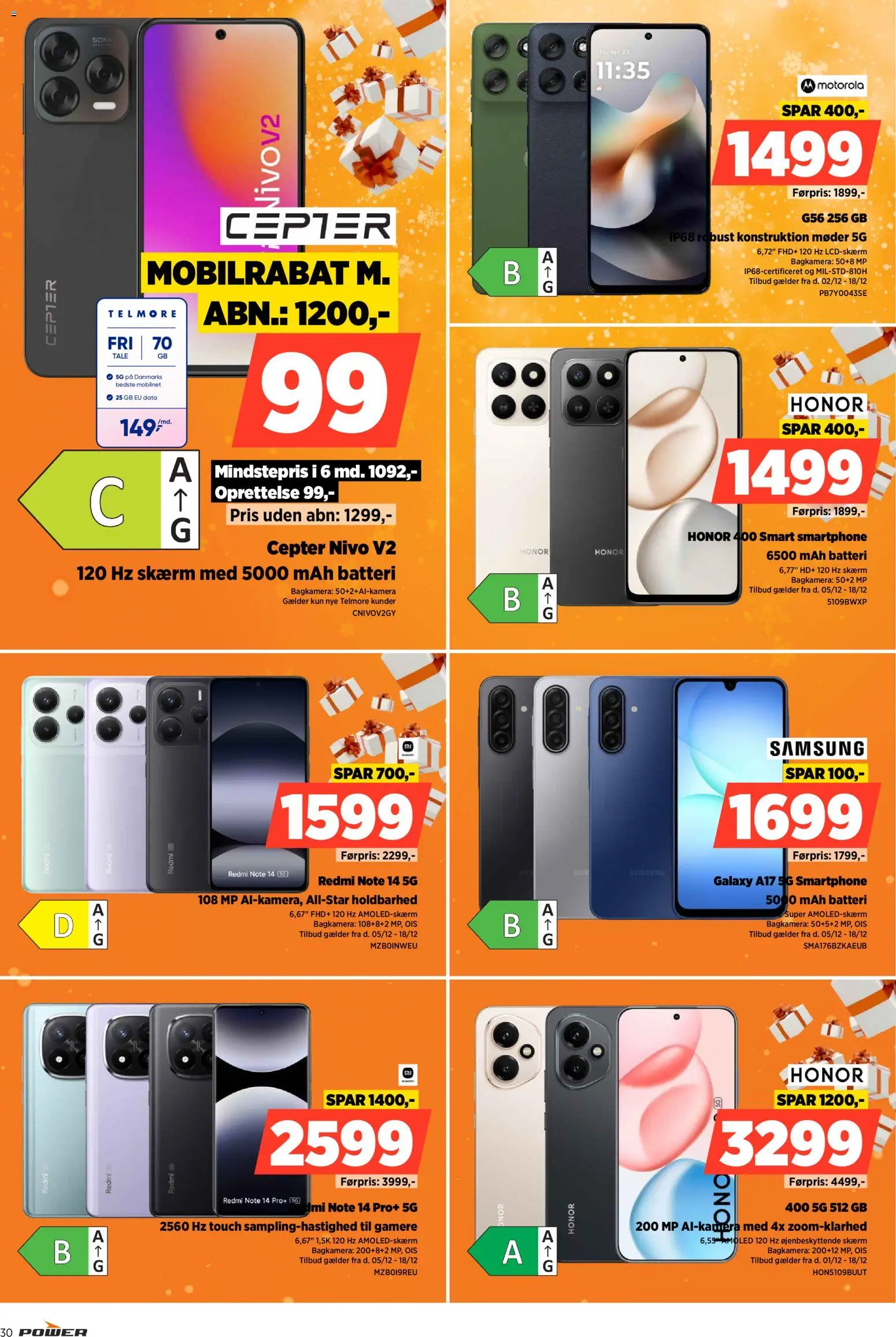 Power tilbudsavis – gyldig fra 02.12.2025 | Side: 30 | Produkter: Skærm, Smartphone, Batteri