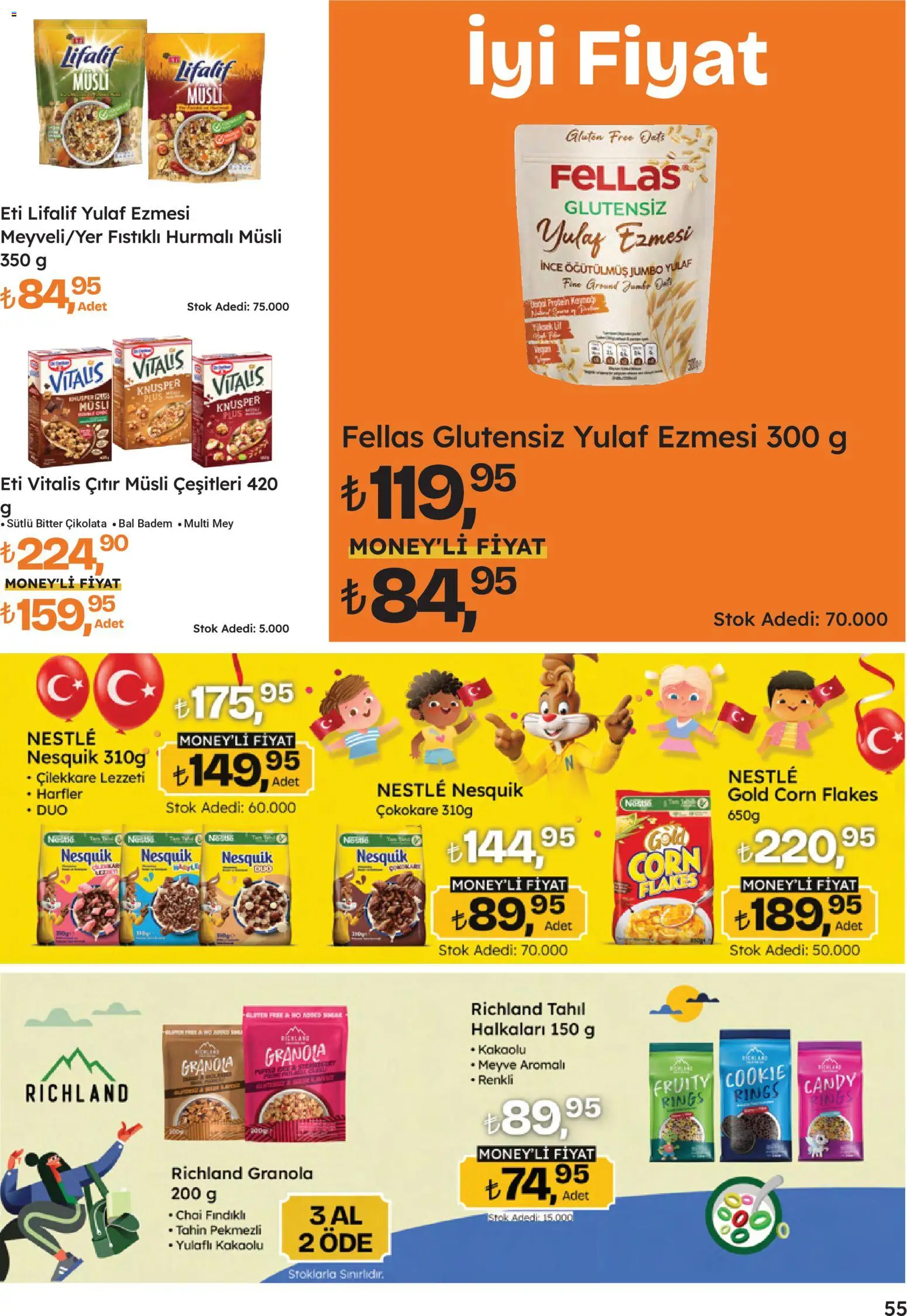 Migros Katalog - 5M Migroskop Dijital - 16.04.2026 tarihinden itibaren geçerlidir | Sayfa: 55 | Ürünler: Çikolata, Meyve, Tahıl, Yulaf