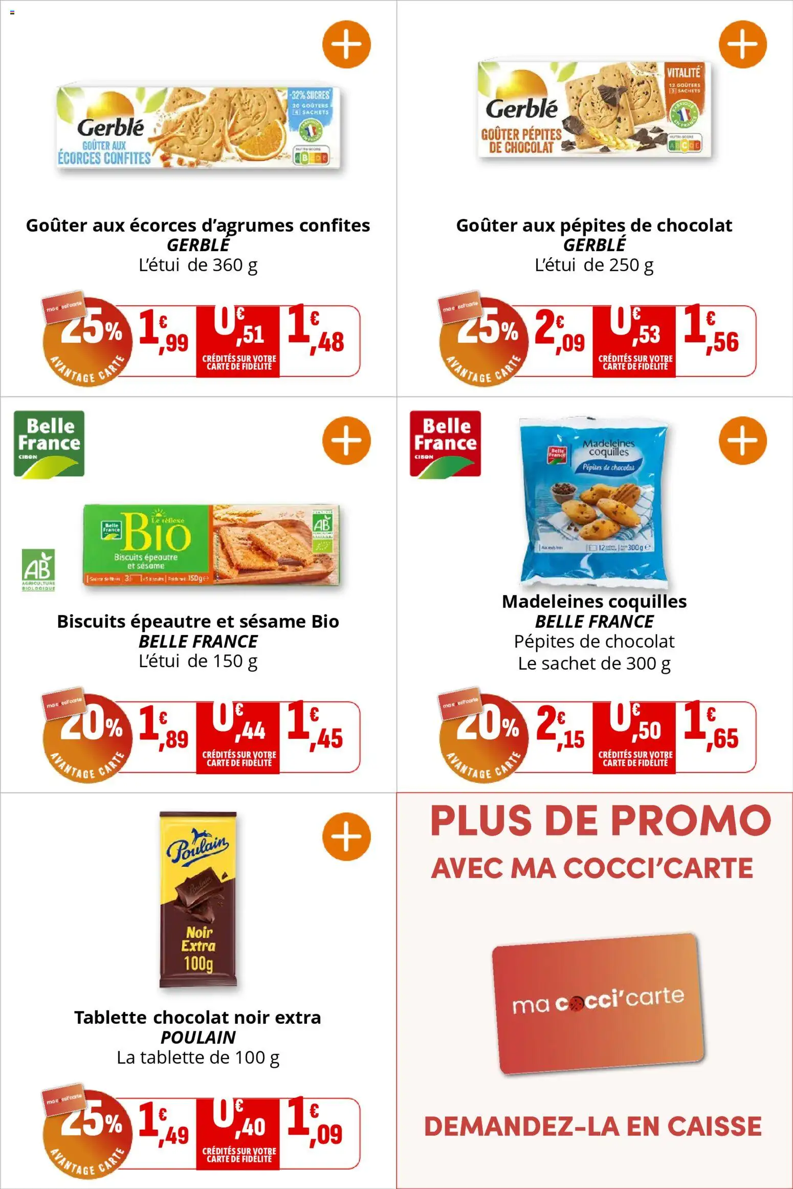 {H1} | Page: 15 | Produits: Tablette, Pépites de chocolat, Chocolat, Biscuits