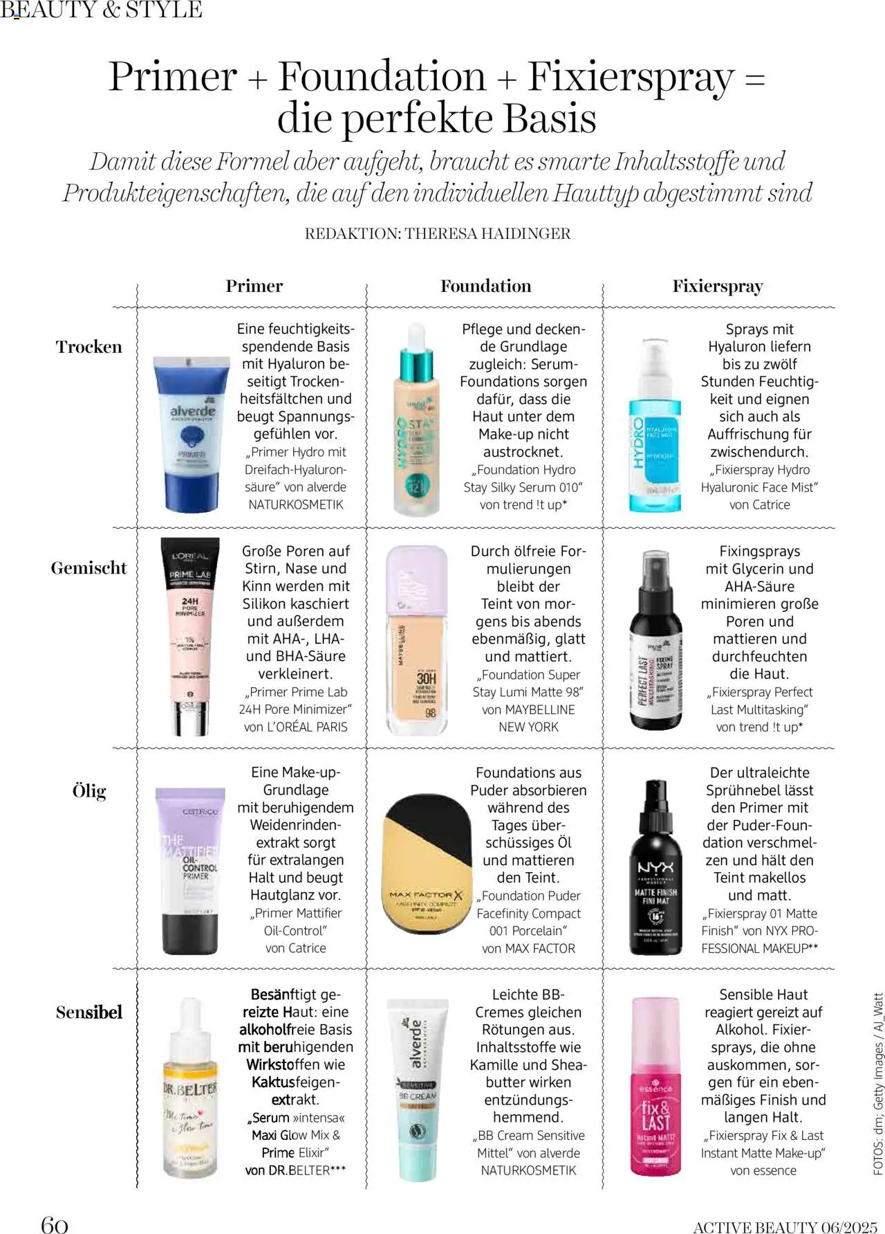 dm drogerie markt Active Beauty Magazin 06/2025 gültig ab 05.06.2025 | Seite: 60 | Produkte: Puder, Butter, Öl
