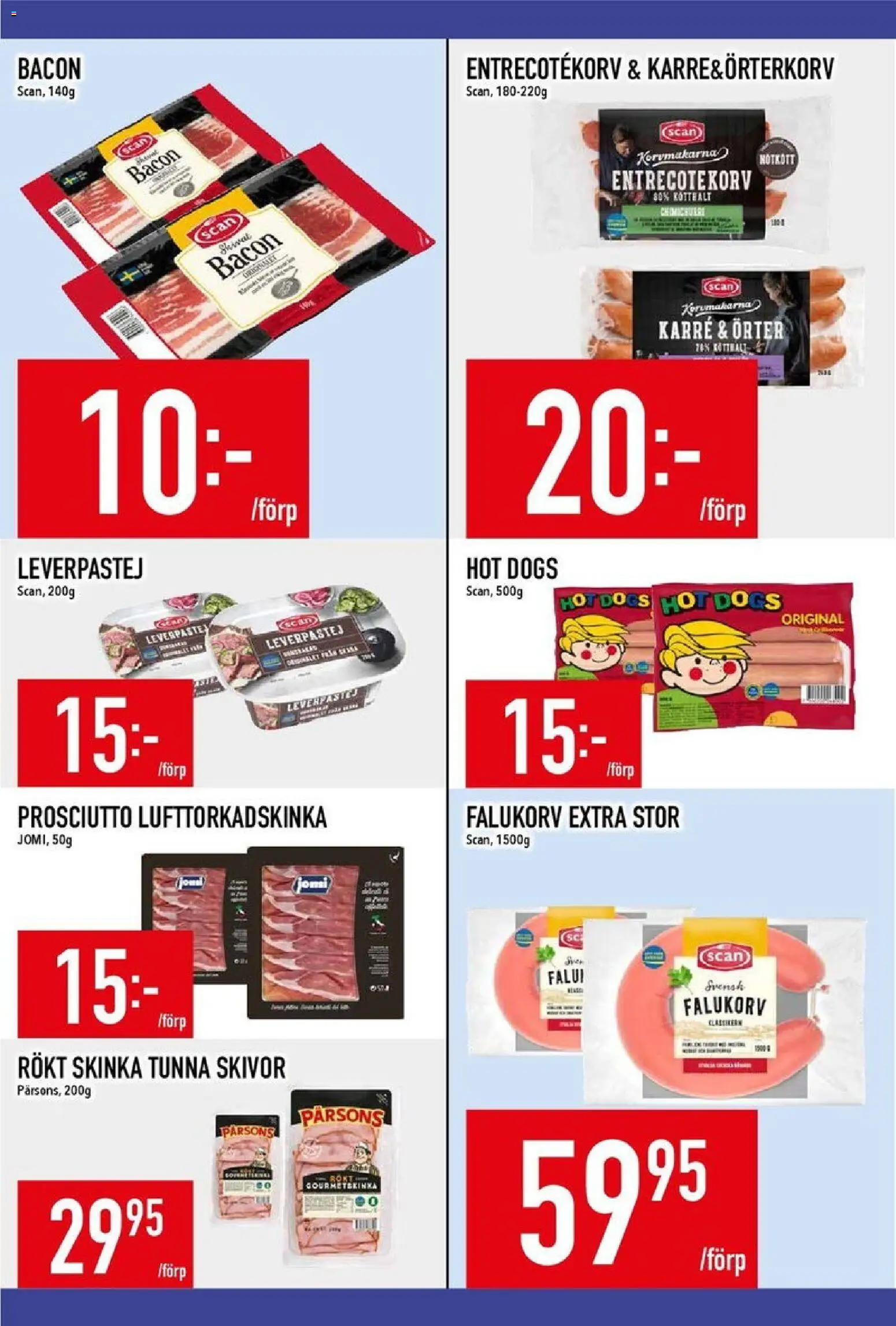 Matdax reklamblad aktuell från 12.01.2026 | Sida: 12 | Produkter: Bacon, Leverpastej, Skinka, Nötkött
