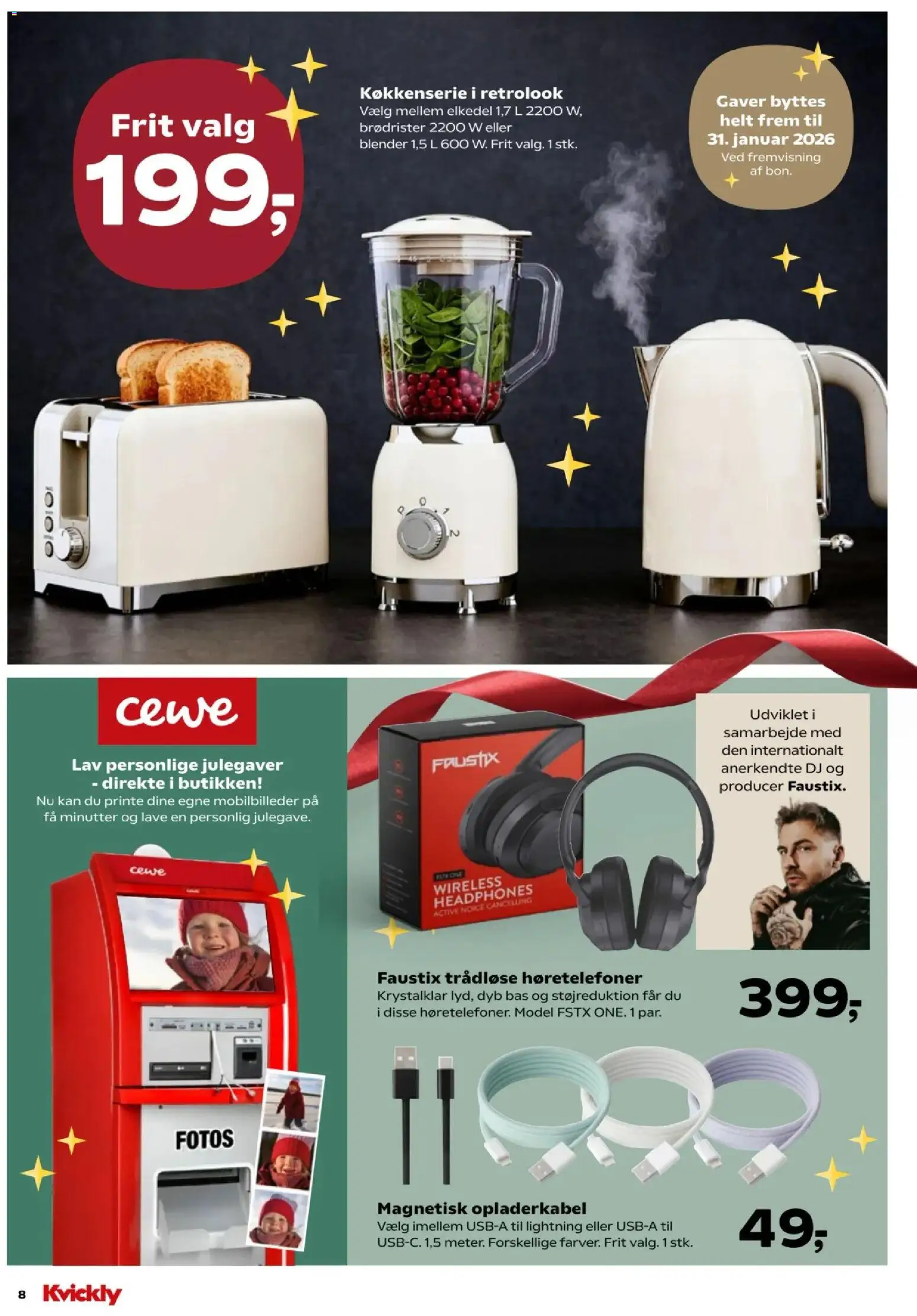 Kvickly tilbudsavis – gyldig fra 07.11.2025 | Side: 52 | Produkter: Brødrister, Høretelefoner, Trådløse høretelefoner