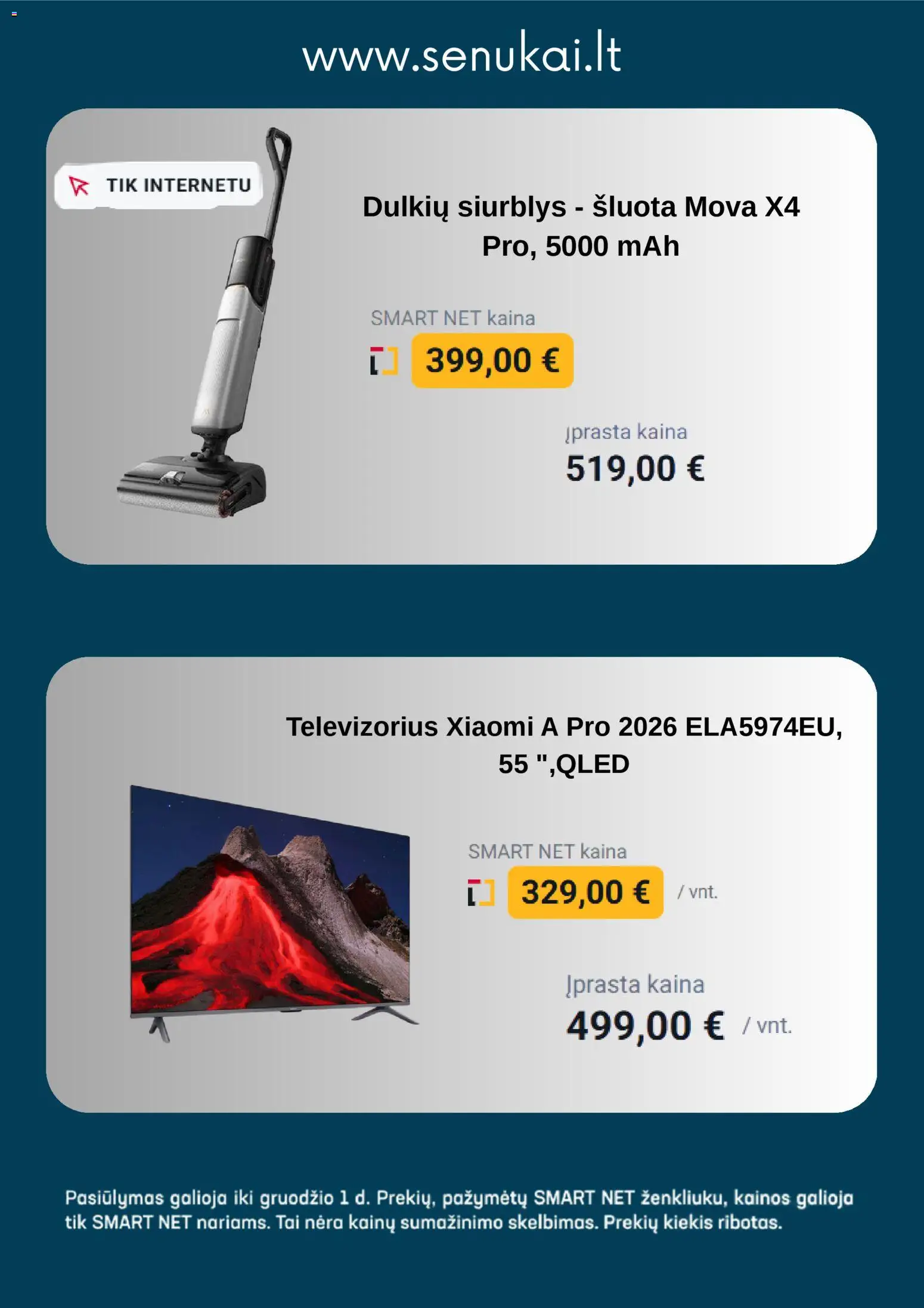 Senukai akcijos nuo 21.11.2025 | Puslapis: 3 | Prekių: Televizorius