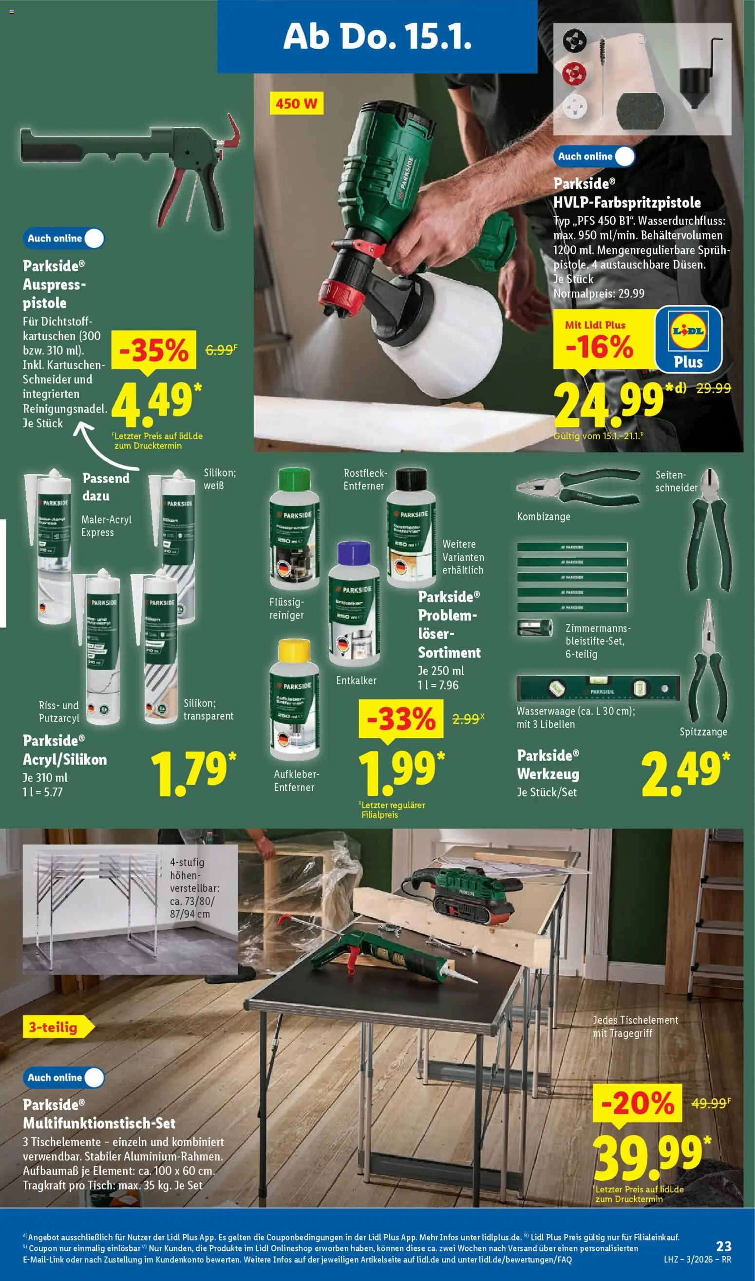 Lidl Prospekt Düsseldorf – gültig ab 12.01.2026 | Seite: 45 | Produkte: Tisch