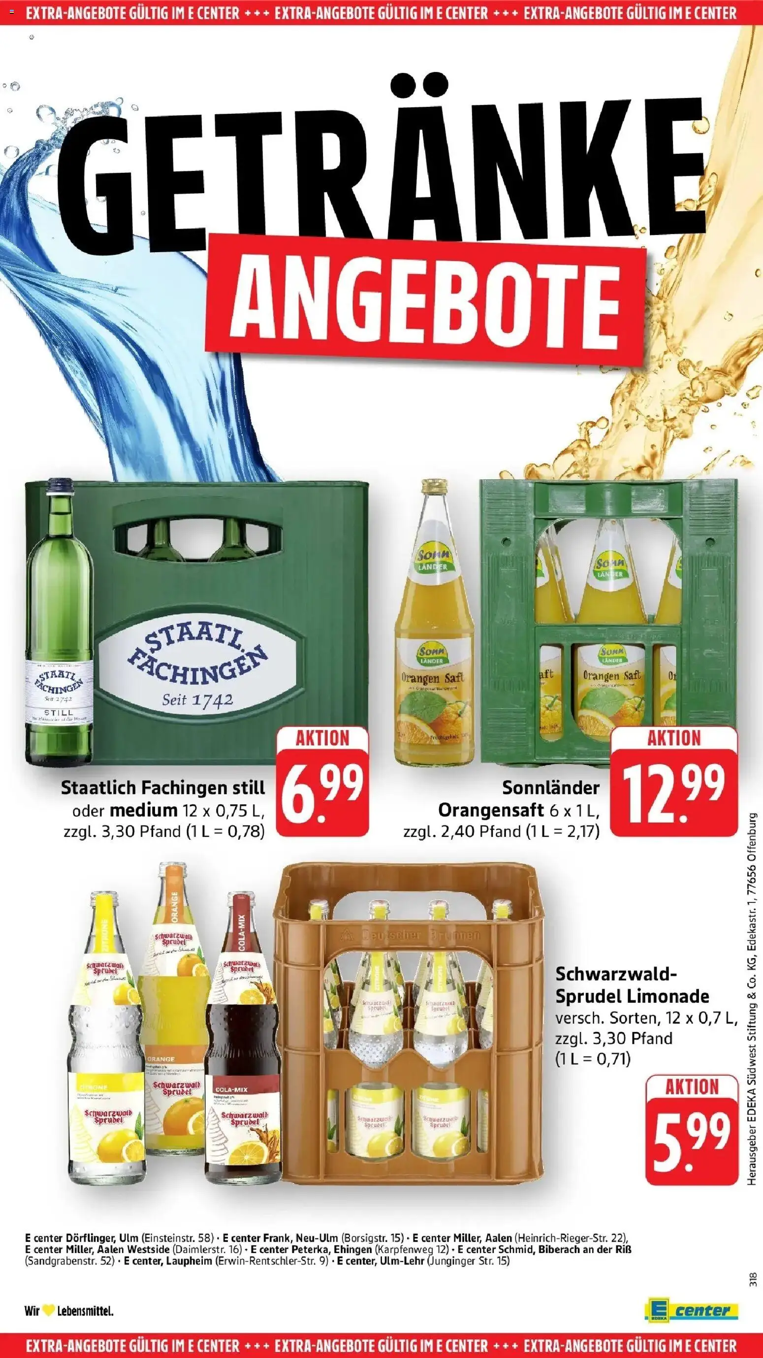 E center Prospekt Biberach	 – gültig ab 05.04.2026 | Seite: 54 | Produkte: Orangen, Limonade, Zitrone, Saft