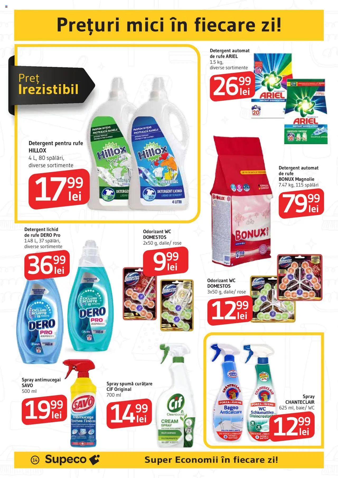 Noul catalog Supeco – valabil de la 18.09.2025 | Pagină: 14 | Produse: Kedi Ödül Oyuncakları, Mici, Parfum, Detergent