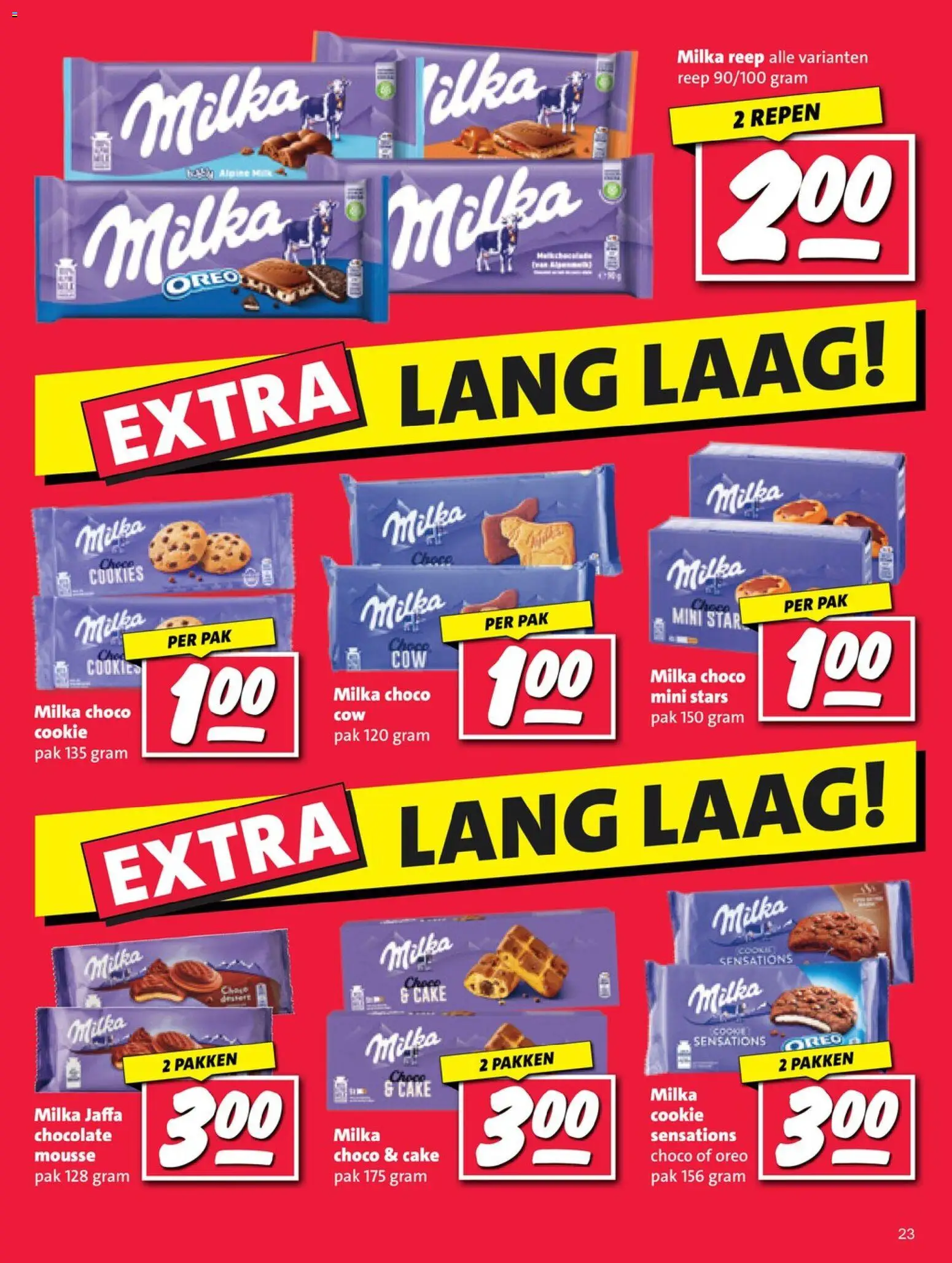 {H1} | Pagina: 23 | Producten: Oreo, Cake, Repen