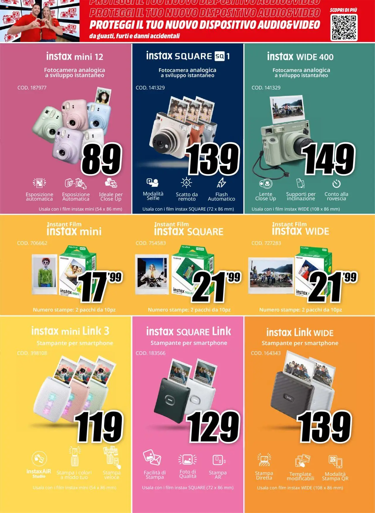 Volantino Media World del 04.10.2025 | Pagina: 9 | Prodotti: Smartphone, Stampante, Fotocamera, Stampa