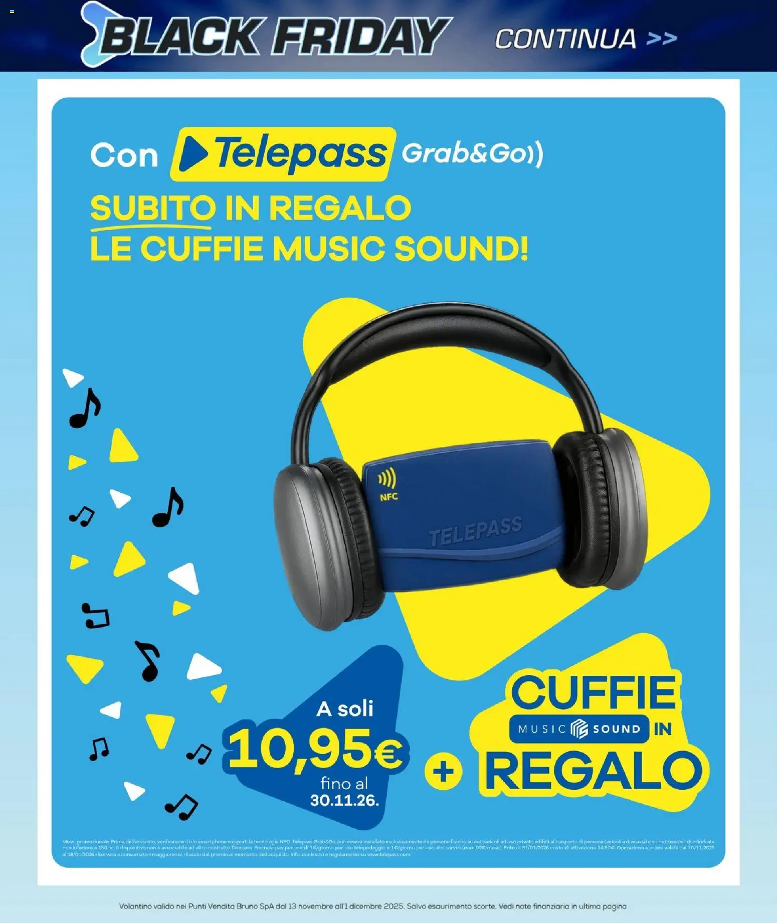 Volantino BRUNO del 13.11.2025 | Pagina: 41 | Prodotti: Smartphone, Cuffie