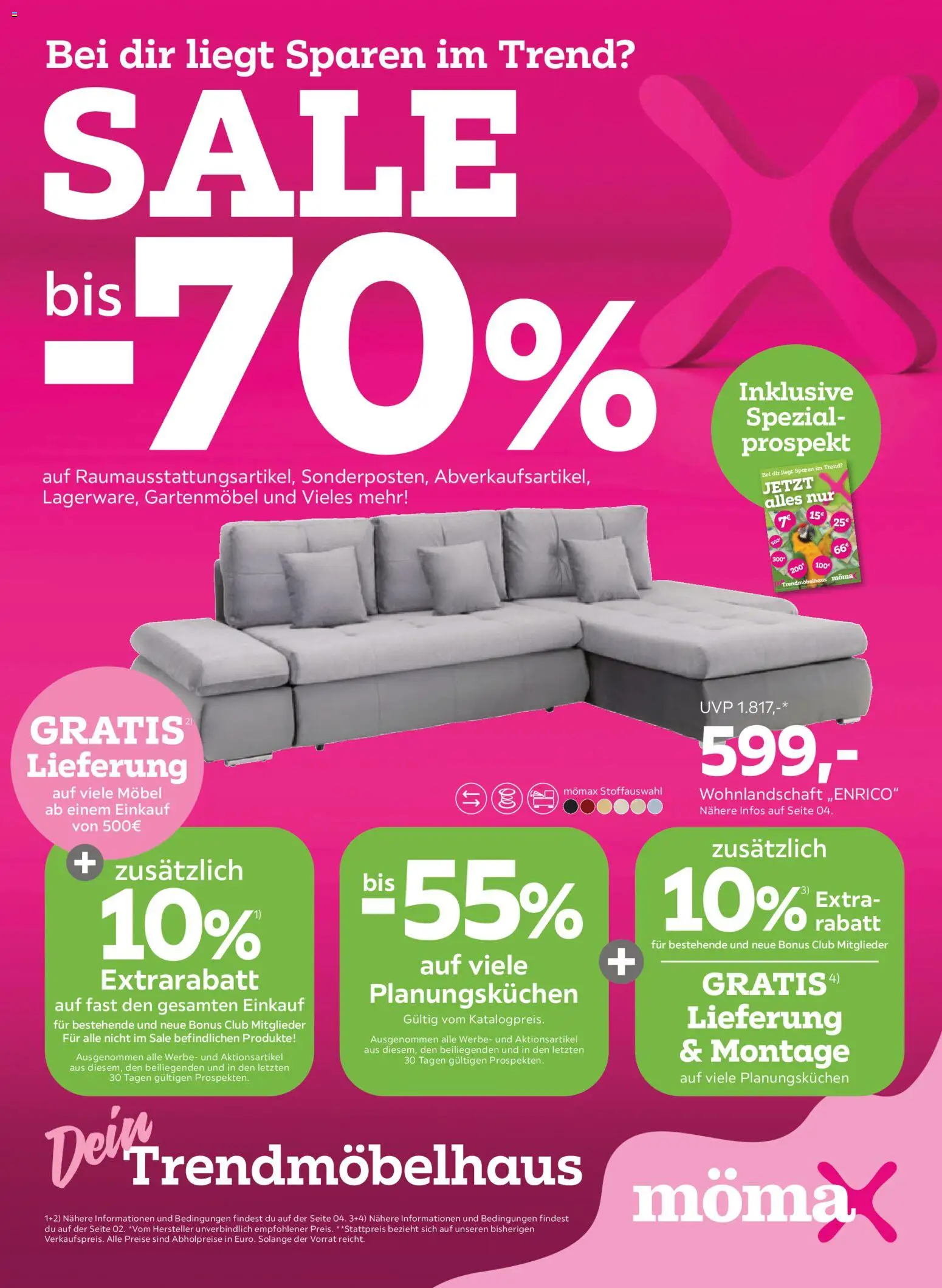 Mömax Prospekt aktuell gültig ab 20.01.2026 | Seite: 1 | Produkte: Gartenmöbel