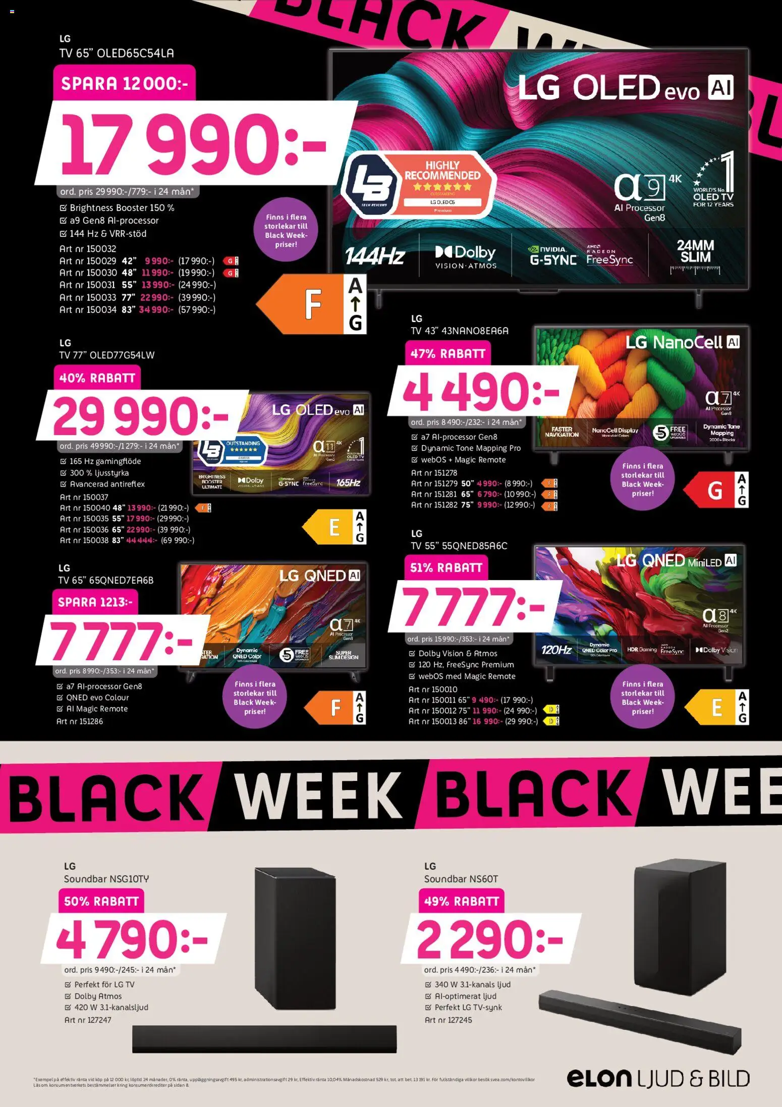 Elon reklamblad aktuell från 14.11.2025 | Sida: 3 | Produkter: Tv