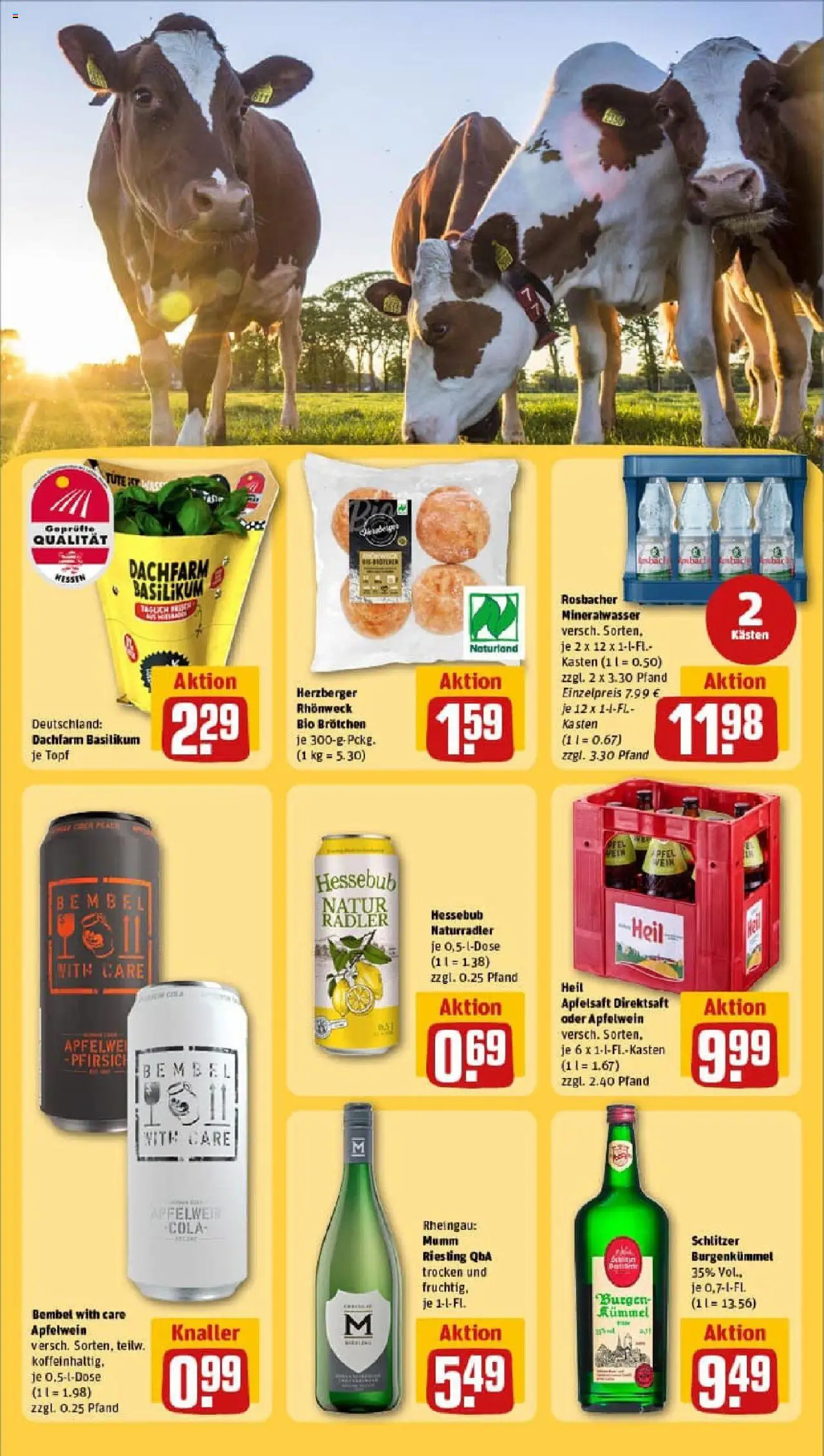 Rewe prospekt Hattersheim / Okriftel	 - gültig ab dem 29.06.2025 | Seite: 27 | Produkte: Apfelsaft, Mineralwasser, Apple, Pfirsich