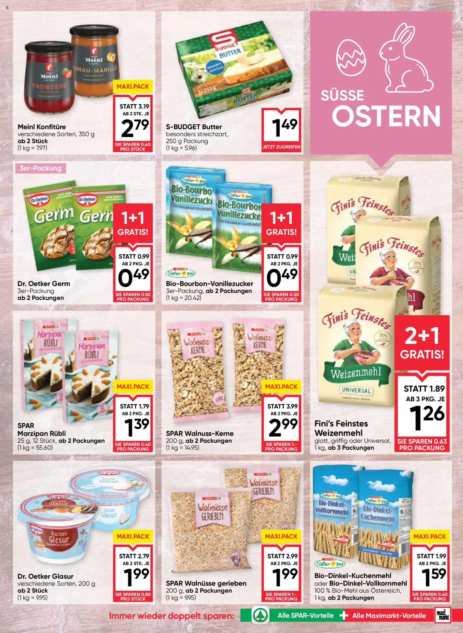 Maximarkt Flugblatt gültig ab 19.03.2026 | Seite: 7 | Produkte: Butter