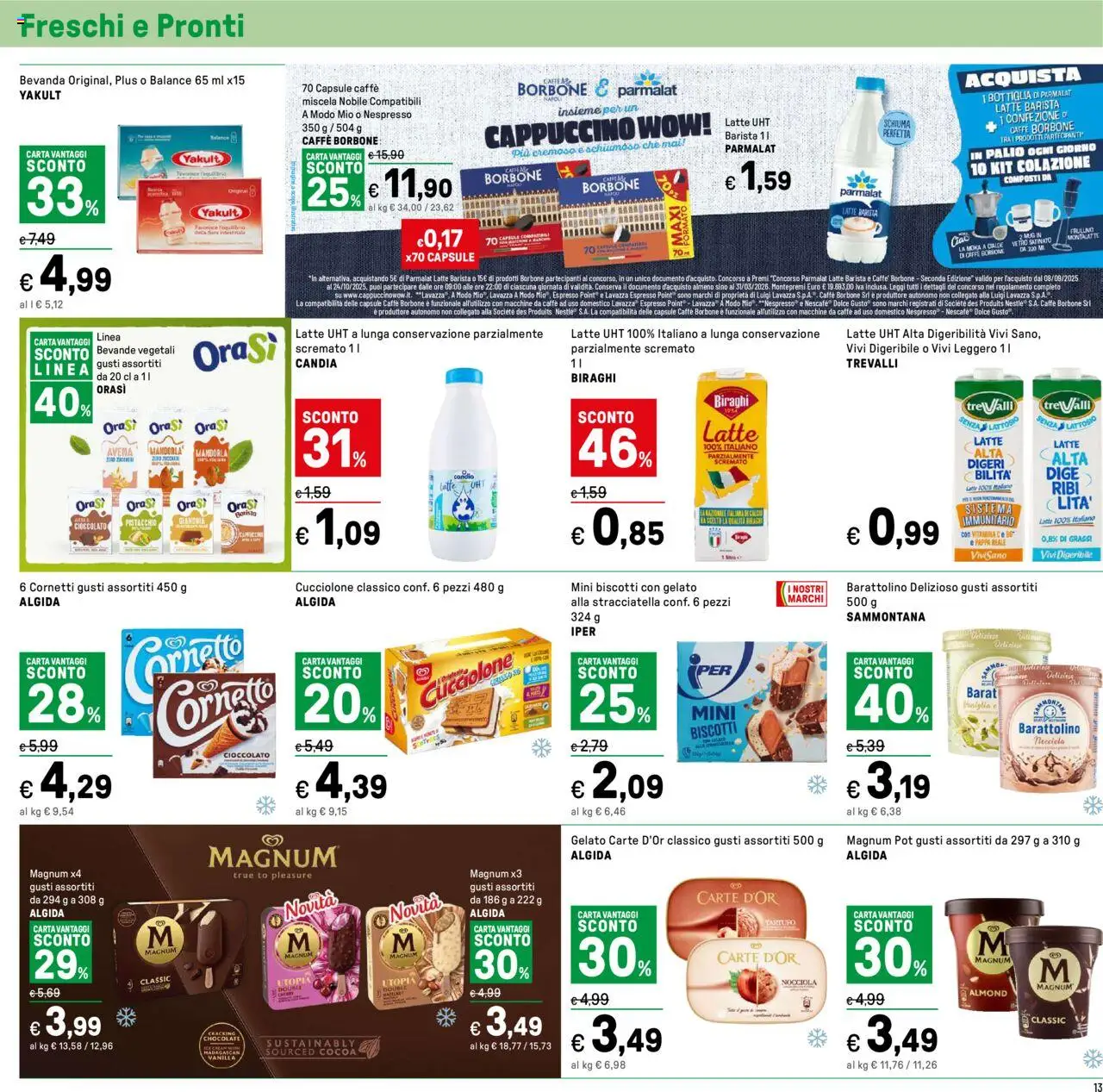Volantino Iper del 12.09.2025 | Pagina: 15 | Prodotti: Caffè, Cioccolato, Biscotti, Bottiglia