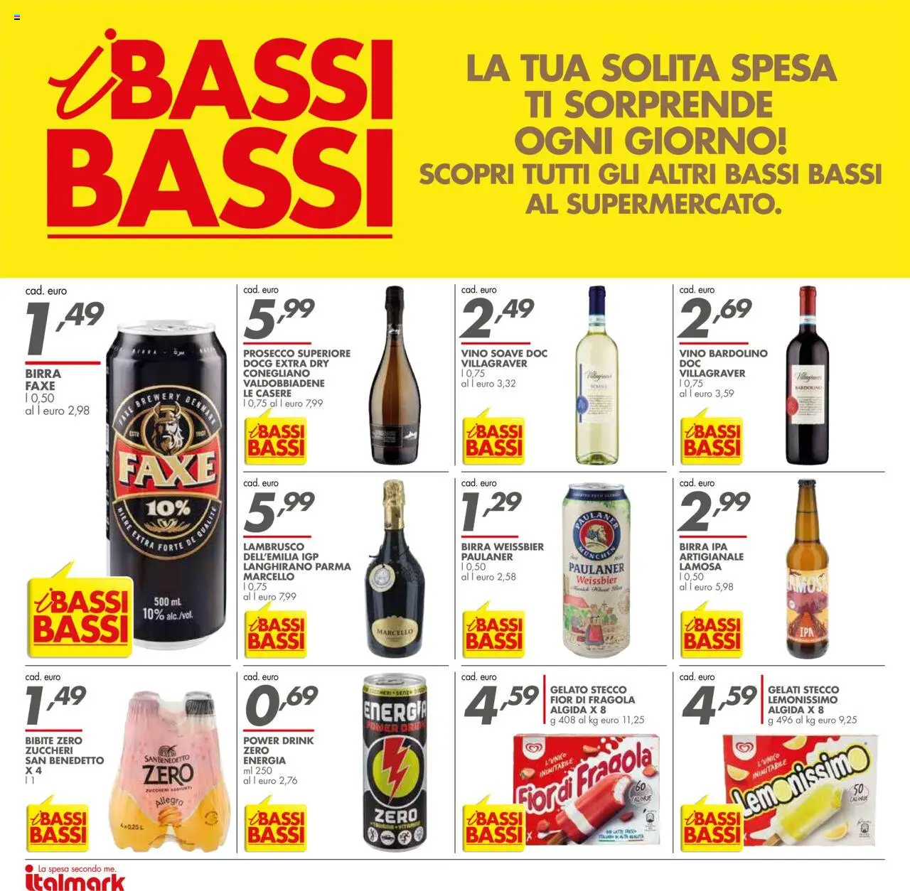 Volantino Italmark del 20.08.2025 | Pagina: 22 | Prodotti: Birra, Prosecco, Vino, Bibite