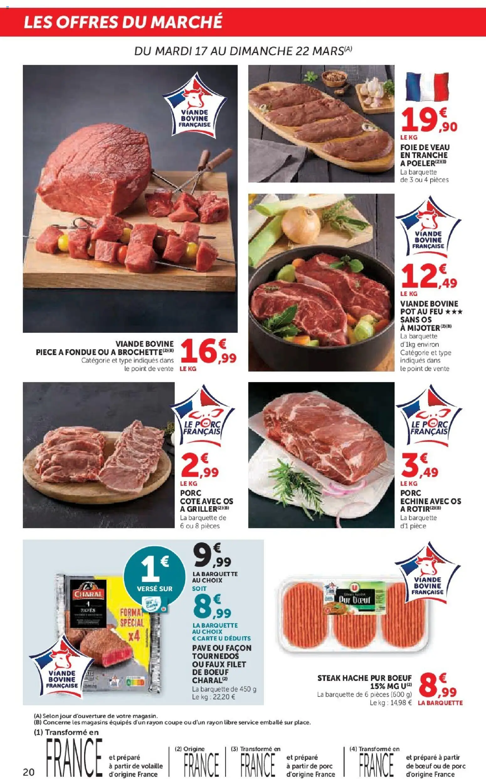 {H1} | Page: 20 | Produits: Volaille, Porc, Foie de veau, Viande bovine