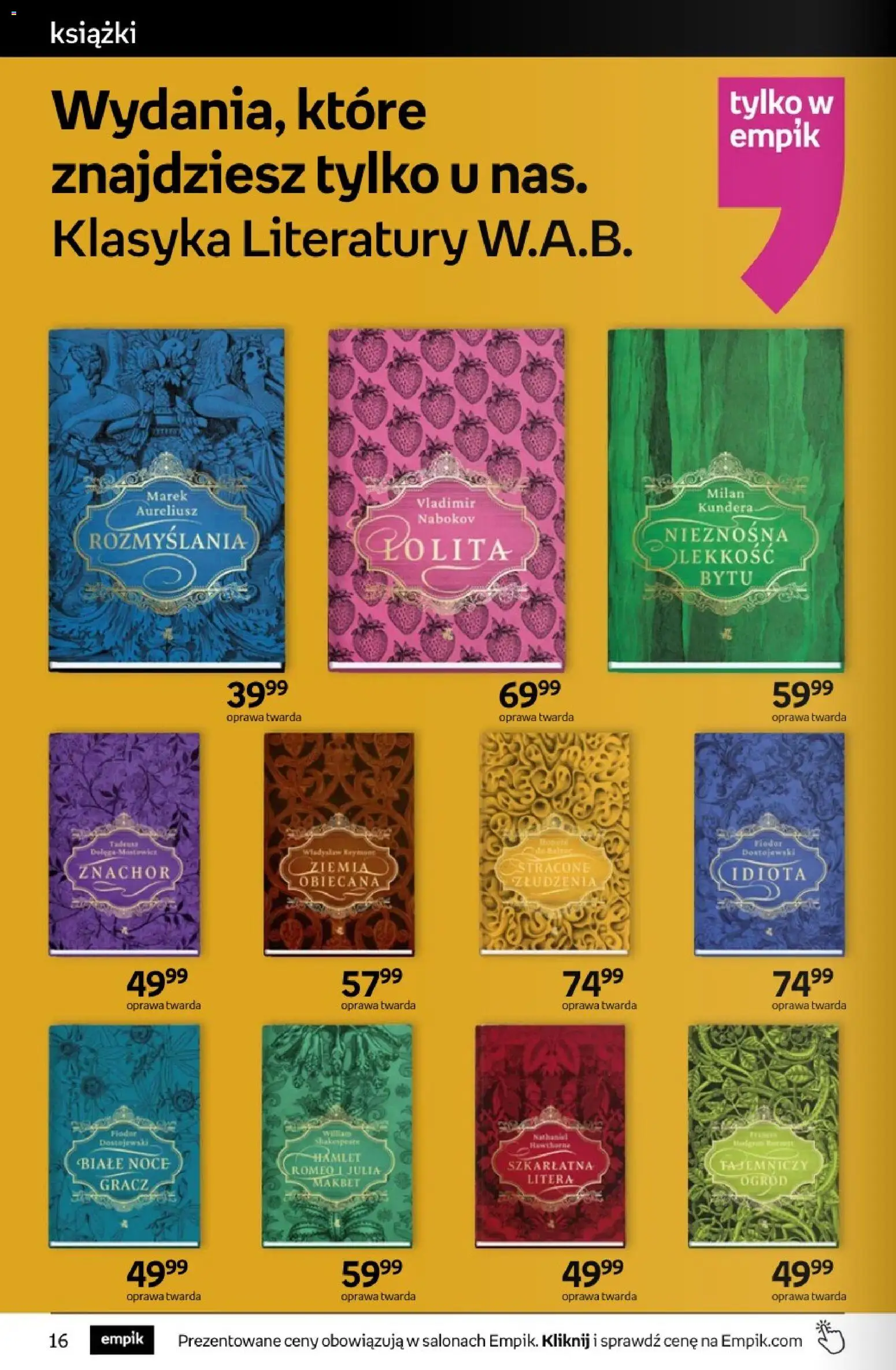Empik promocje - Tom kultury Książki od 11.02.2026 | Strona: 16 | Produkty: Gracz, Ziemia, Książki