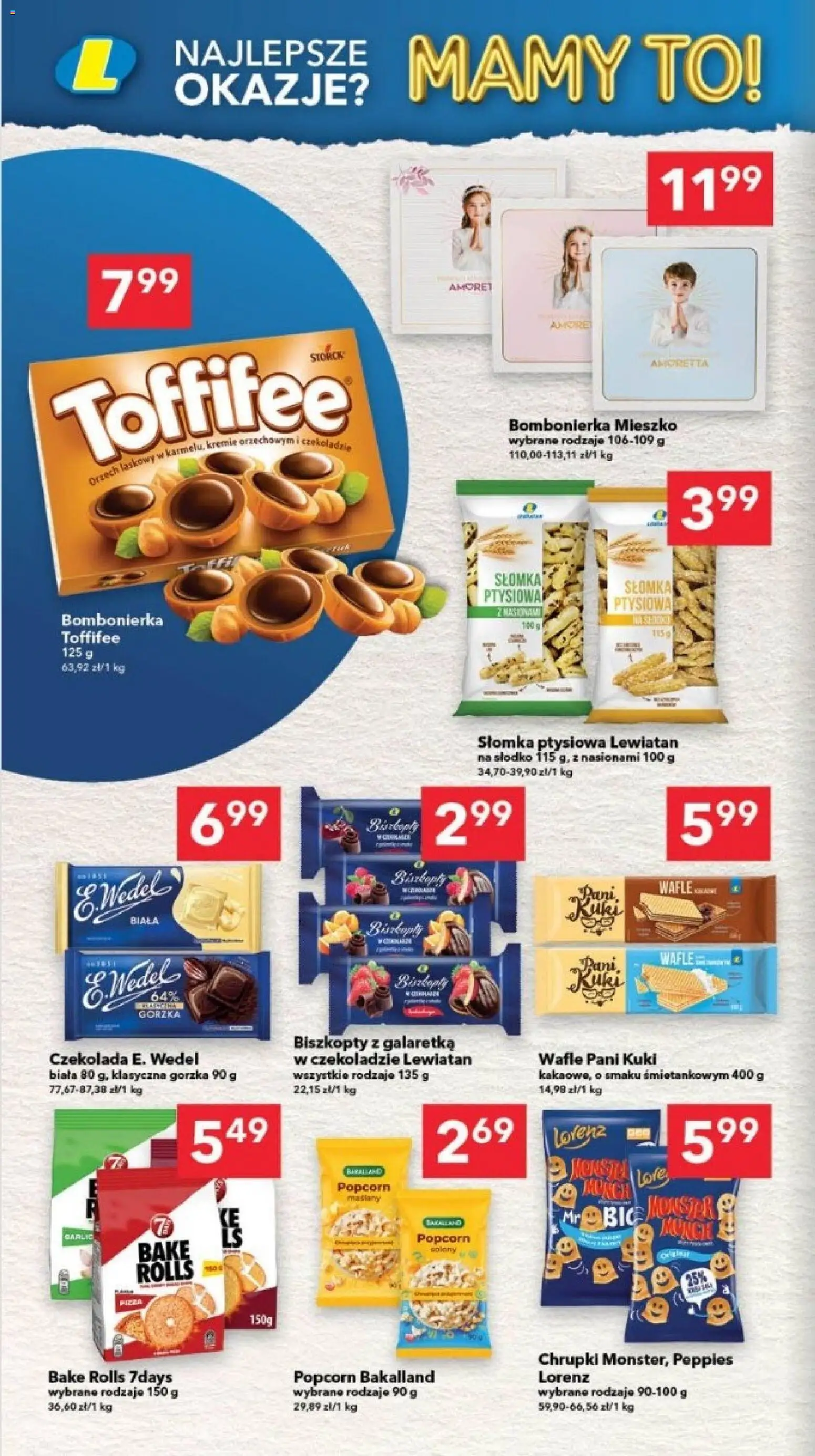 Lewiatan gazetka - Gdańsk od 23.04.2026 | Strona: 12 | Produkty: Wafle, Chrupki, Toffifee, Pizza