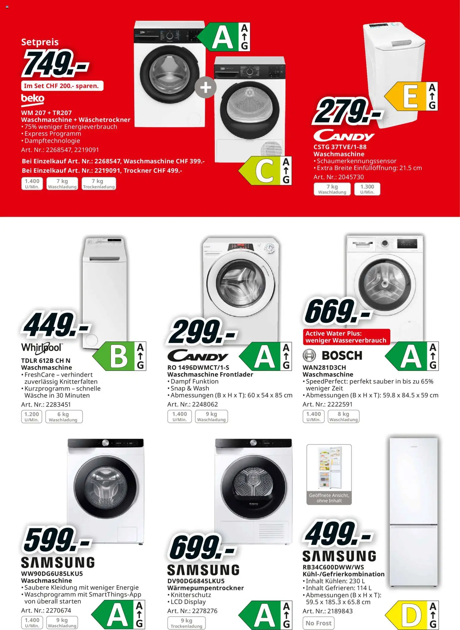 Media Markt - Black Friday – gültig ab 02.11.2025 | Seite: 22 | Produkte: Samsung, Waschmaschine, Trockner, Bosch