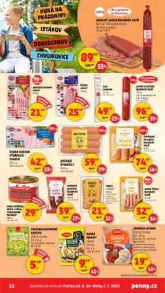 Penny Market leták - Čtvrtečník od 26.06.2025 | Strana: 11 | Produkty: Šunka, Vepřové maso, Maso, Nudle