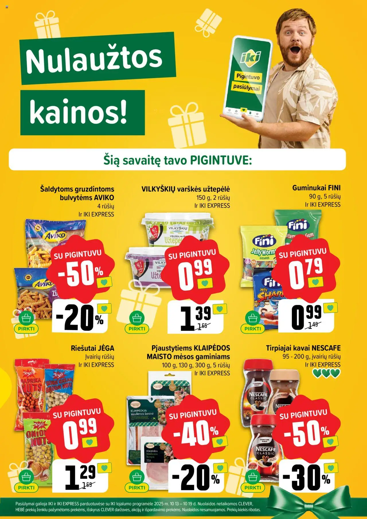 IKI akcijos nuo 13.10.2025 | Puslapis: 9 | Prekių: Paprika, Užtepėlė, Kiaulienos, Guminukai