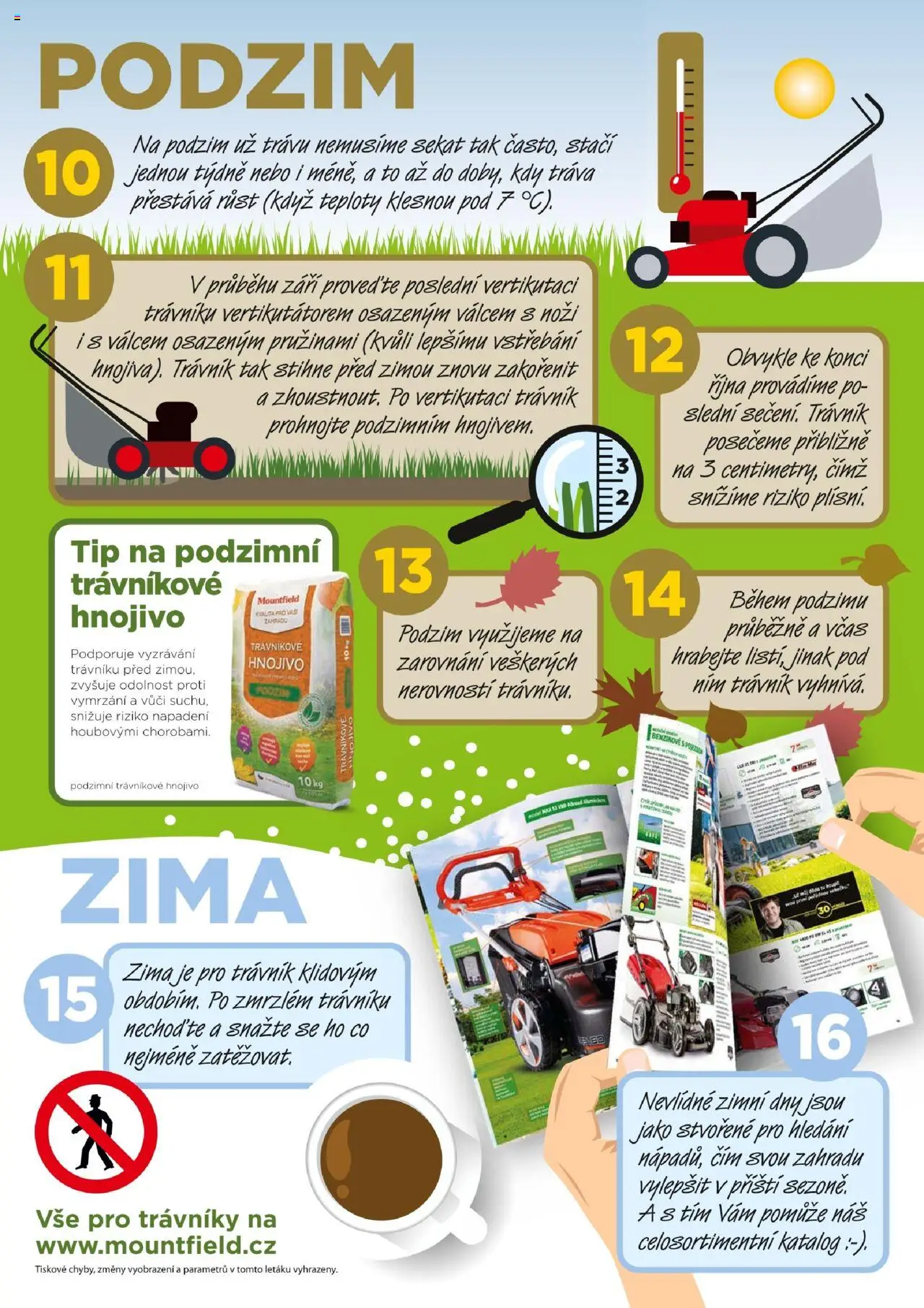 Mountfield katalog - Péče o trávník od 24.03.2023 | Strana: 4 | Produkty: Trávníkové hnojivo, Hnojivo