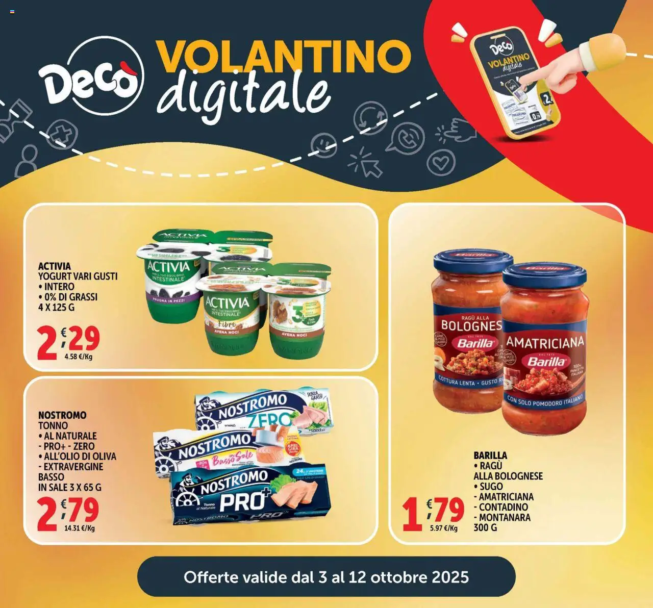 Volantino Decò del 03.10.2025 | Pagina: 21 | Prodotti: Pomodoro, Noci, Ragú, Sugo
