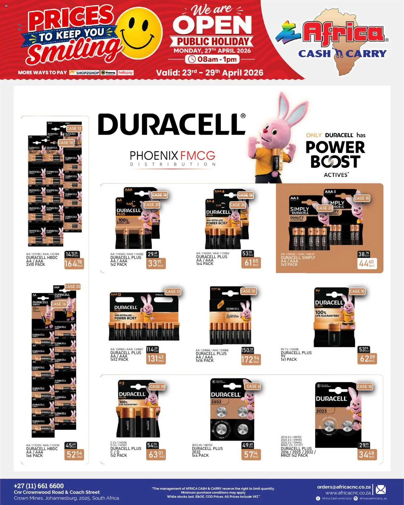 New Africa Cash & Carry catalogue – valid from 23.04.2026 | Page: 42 | Products: Case