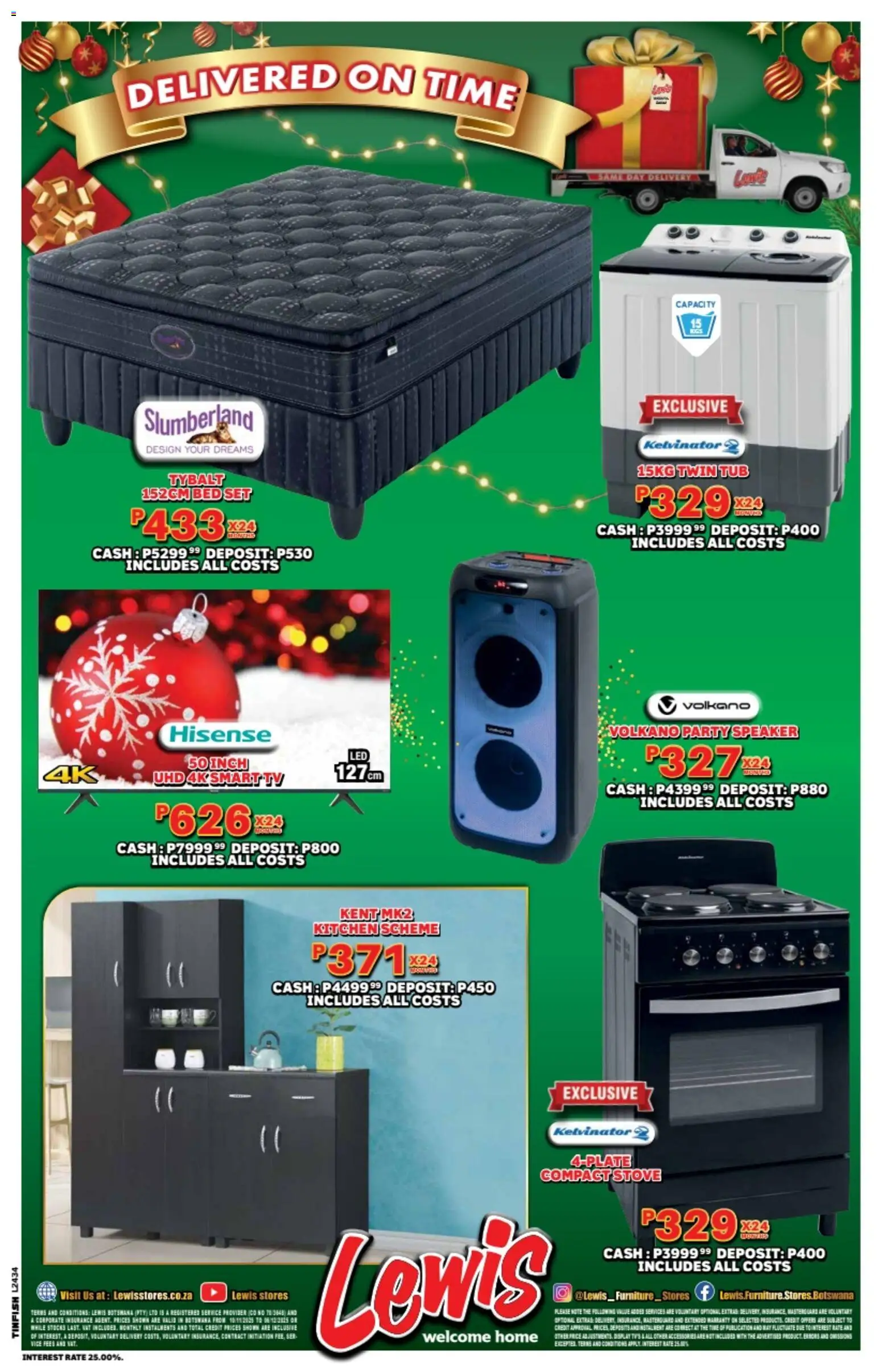 New Lewis Stores catalogue – valid from 10.11.2025 | Page: 24 | Products: Speaker, Stove, Bed, TV