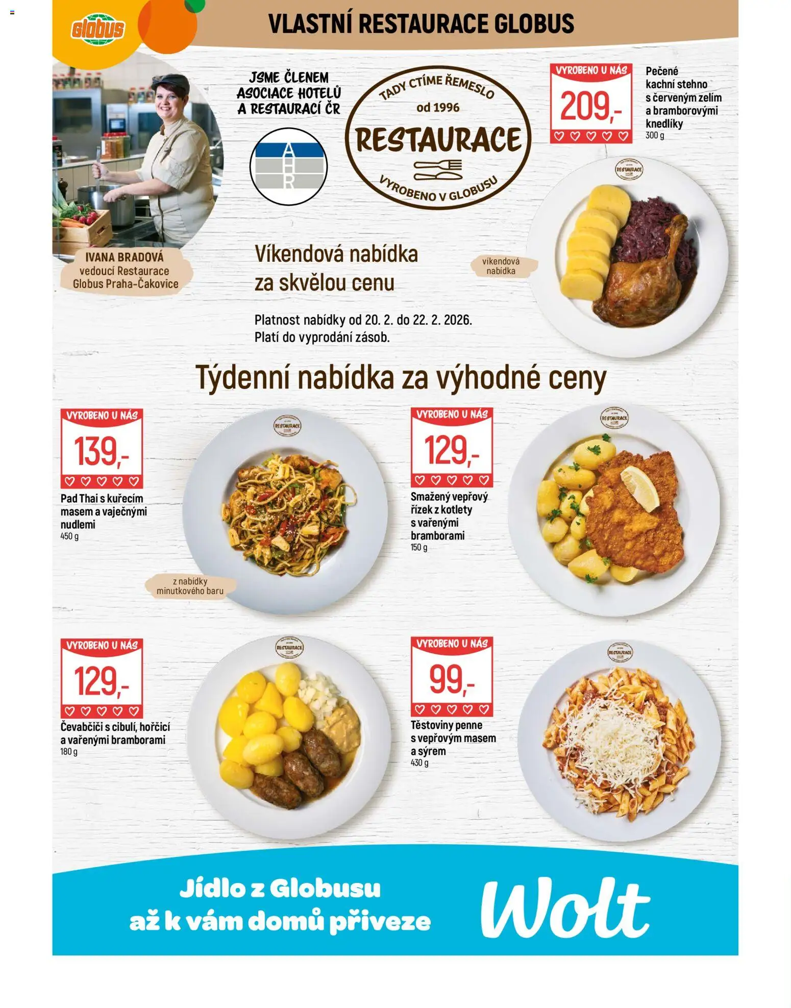 Globus leták - Praha Čakovice od 18.02.2026 | Strana: 7 | Produkty: Penne, Globus, Těstoviny