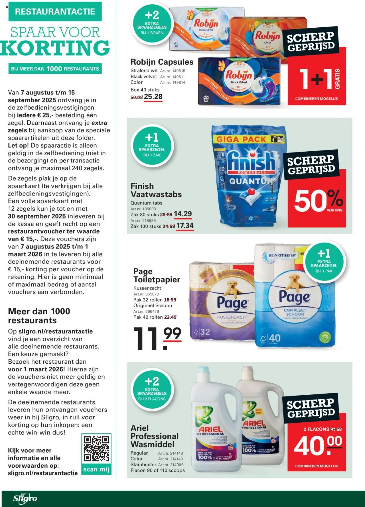  | Pagina: 2 | Producten: Wasmiddel, Robijn, Zak, Toiletpapier