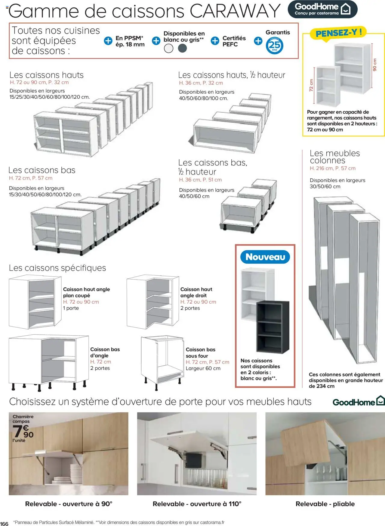 {H1} | Page: 166 | Produits: Four, Charnière, Porte, Portes