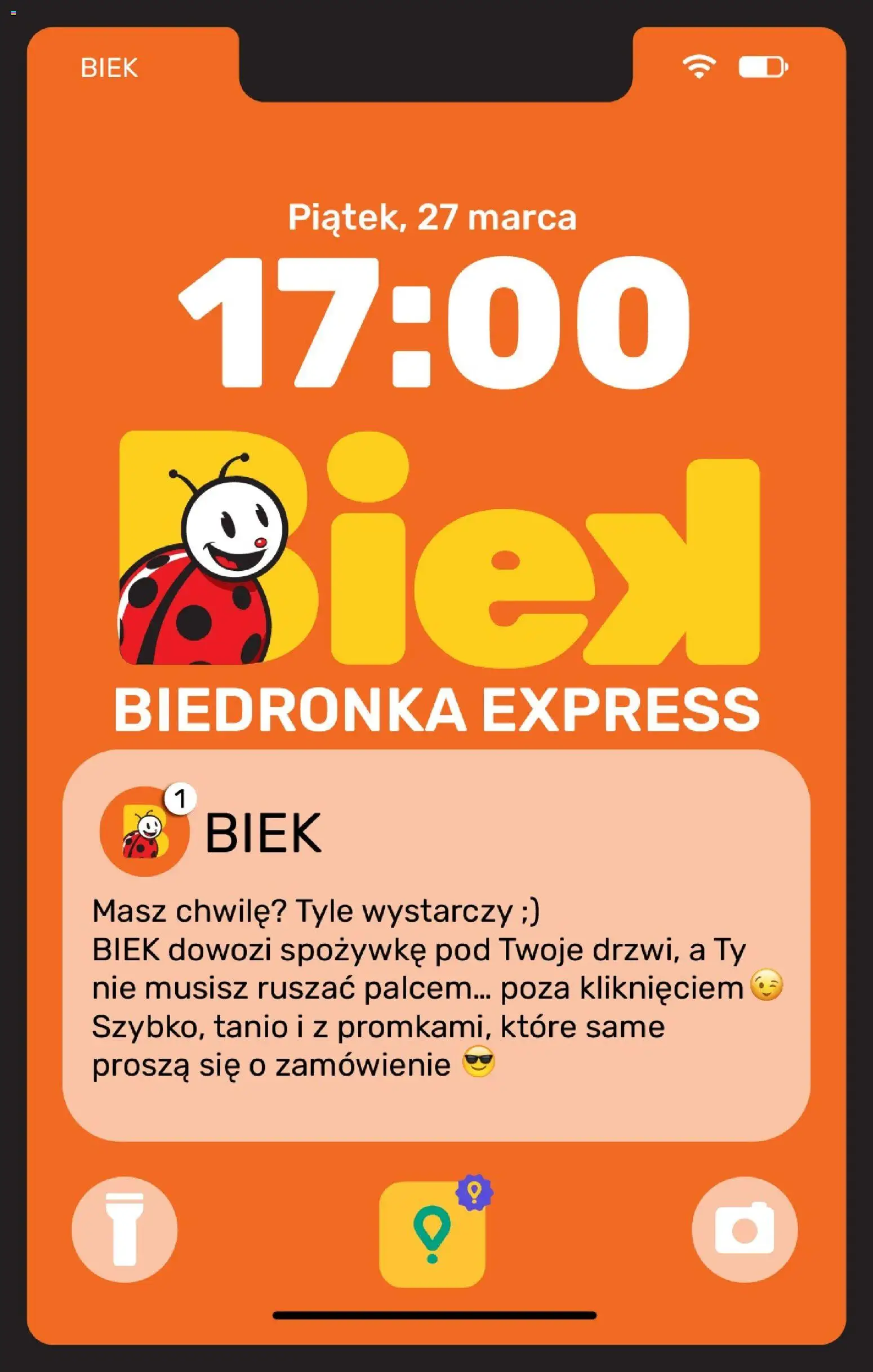 Biedronka gazetka - BIEK Express od 27.03.2026 | Strona: 1