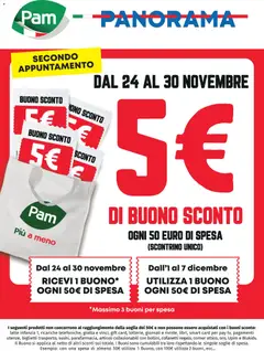 Anteprima del volantino Panorama Sconto 5 € catalogo valido a partire dal 24.11.2025
