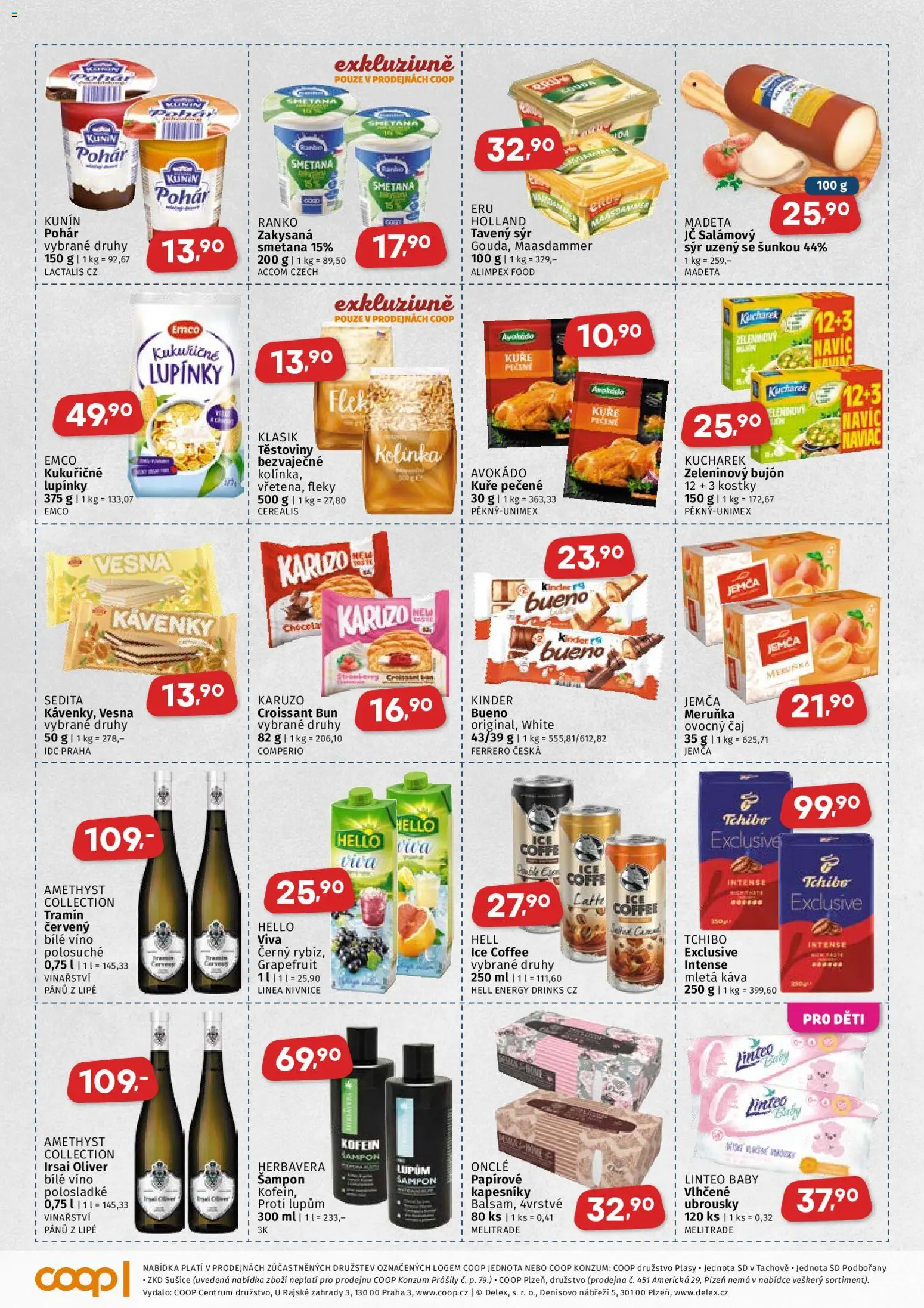 Coop leták od 14.01.2026 | Strana: 3 | Produkty: Víno, Ubrousky, Pohár, Kuře