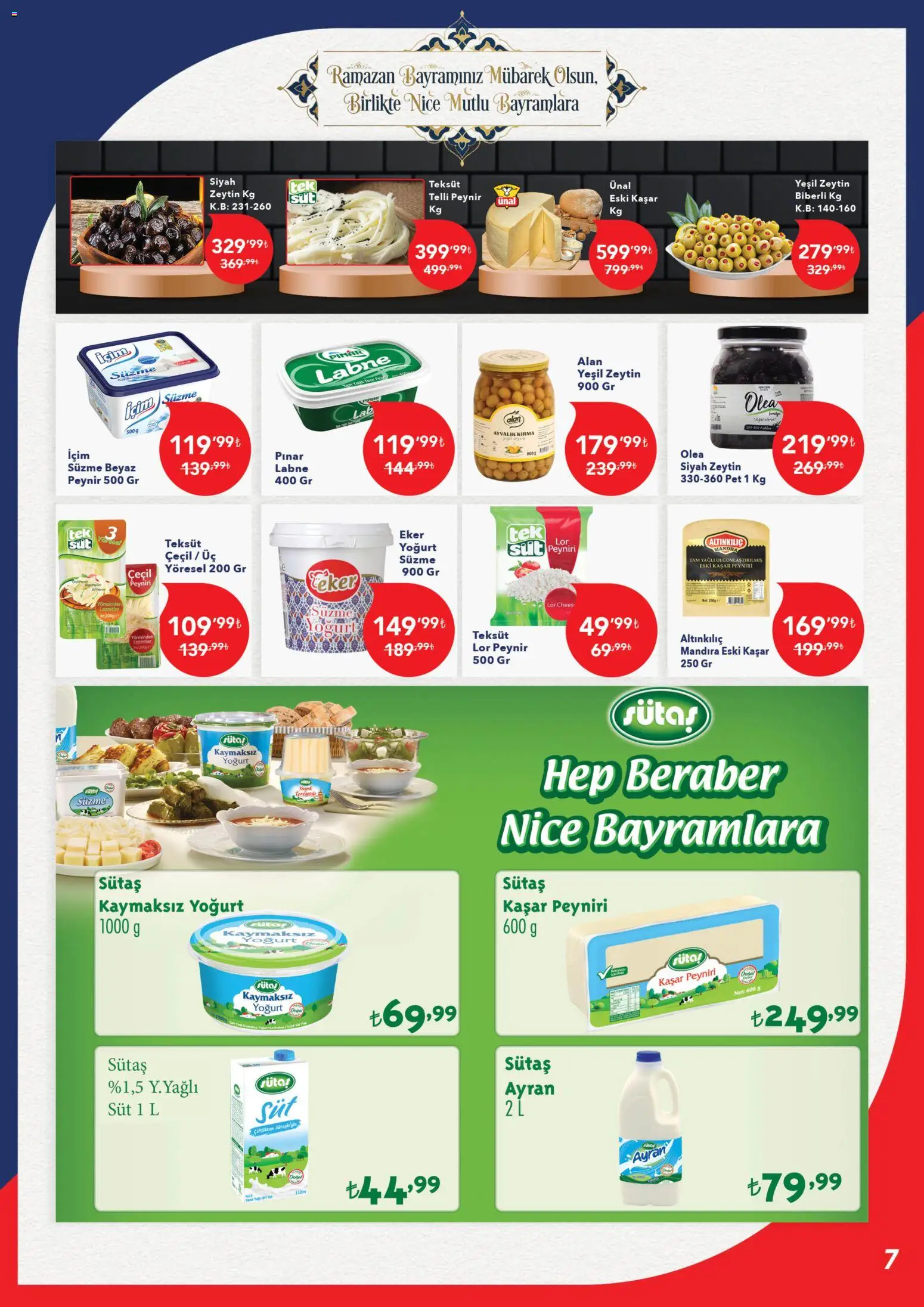 Kim Market Katalog - Marmara Insert - 14.03.2026 tarihinden itibaren geçerlidir | Sayfa: 7 | Ürünler: Süt, Peynir, Yoğurt, Zeytin