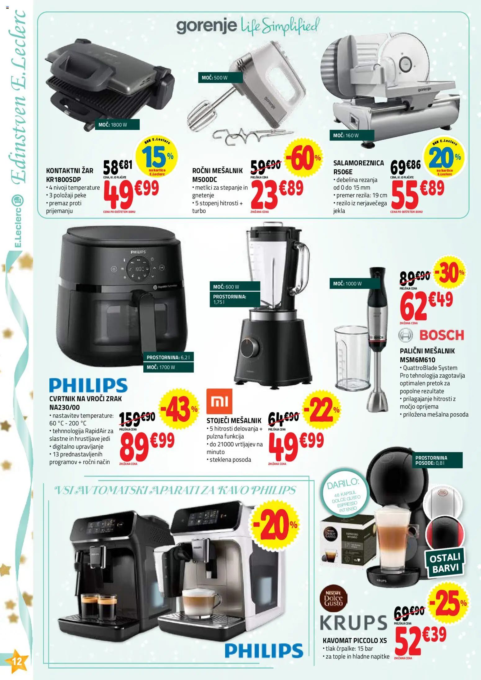 Novi E.leclerc katalog ponudbe – veljaven od 26.11.2025 | Stran: 12 | Izdelki: Mesalnik, Zar
