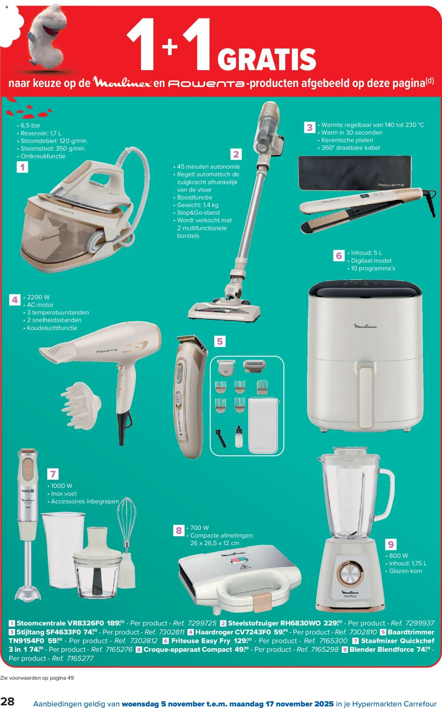 {H1} | Pagina: 28 | Producten: Kabel, Blender, Stijltang, Platen