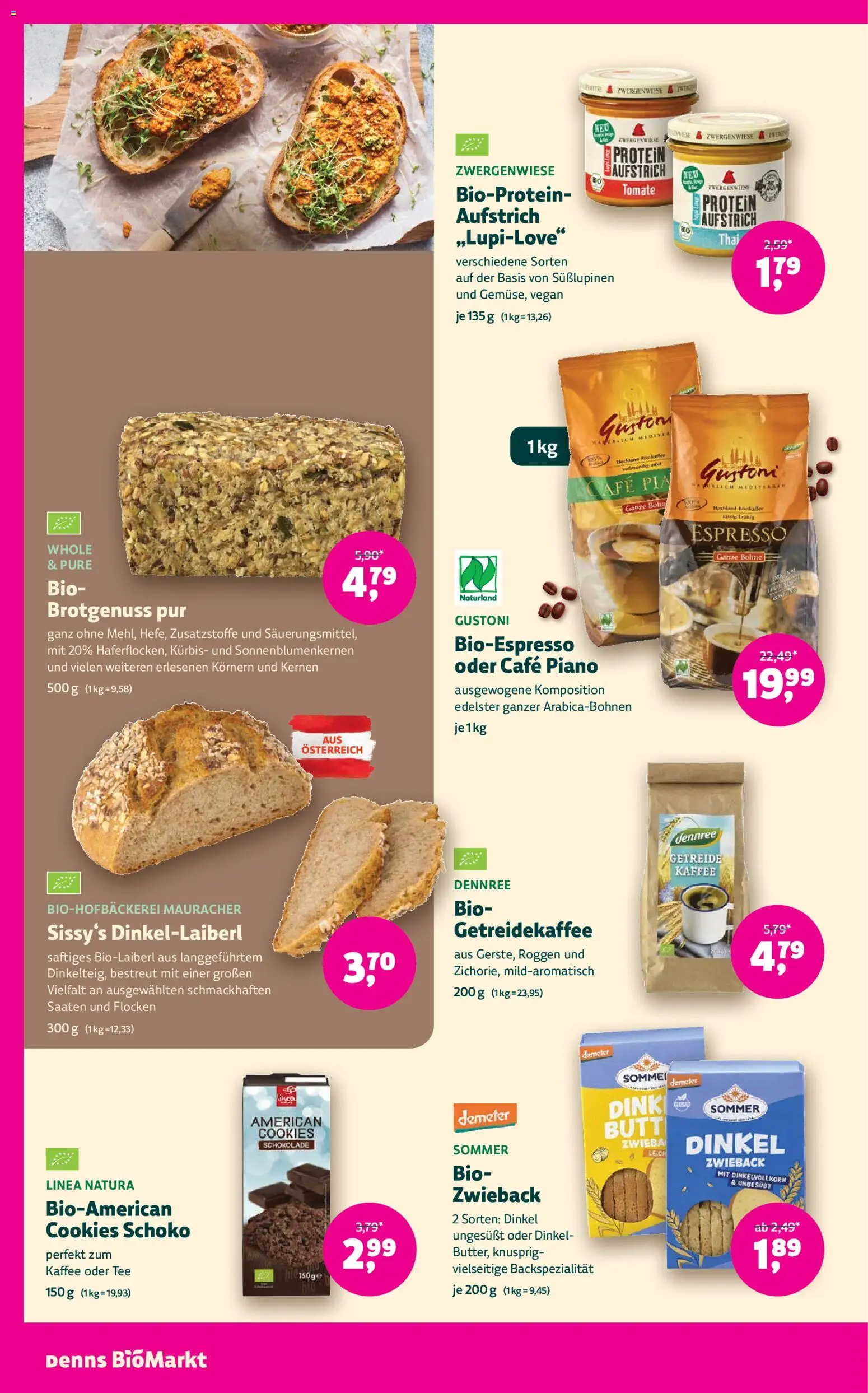 Denns BioMarkt Flugblatt gültig ab 14.01.2026 | Seite: 14 | Produkte: Erbsen, Regal, Milch, Saft