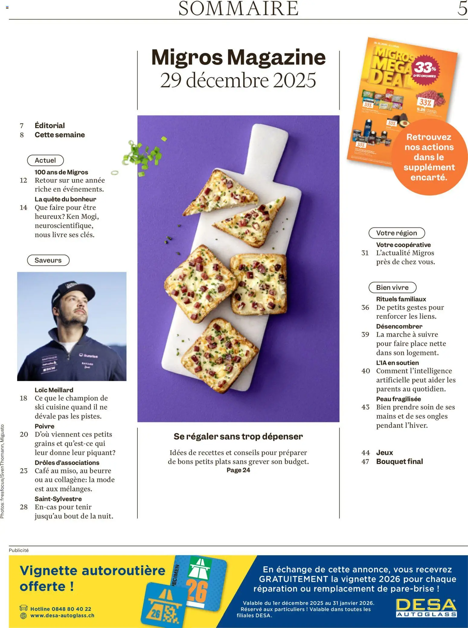 Migros Magazin FR – gültig ab 29.12.2025 | Seite: 5 | Produkte: Ski